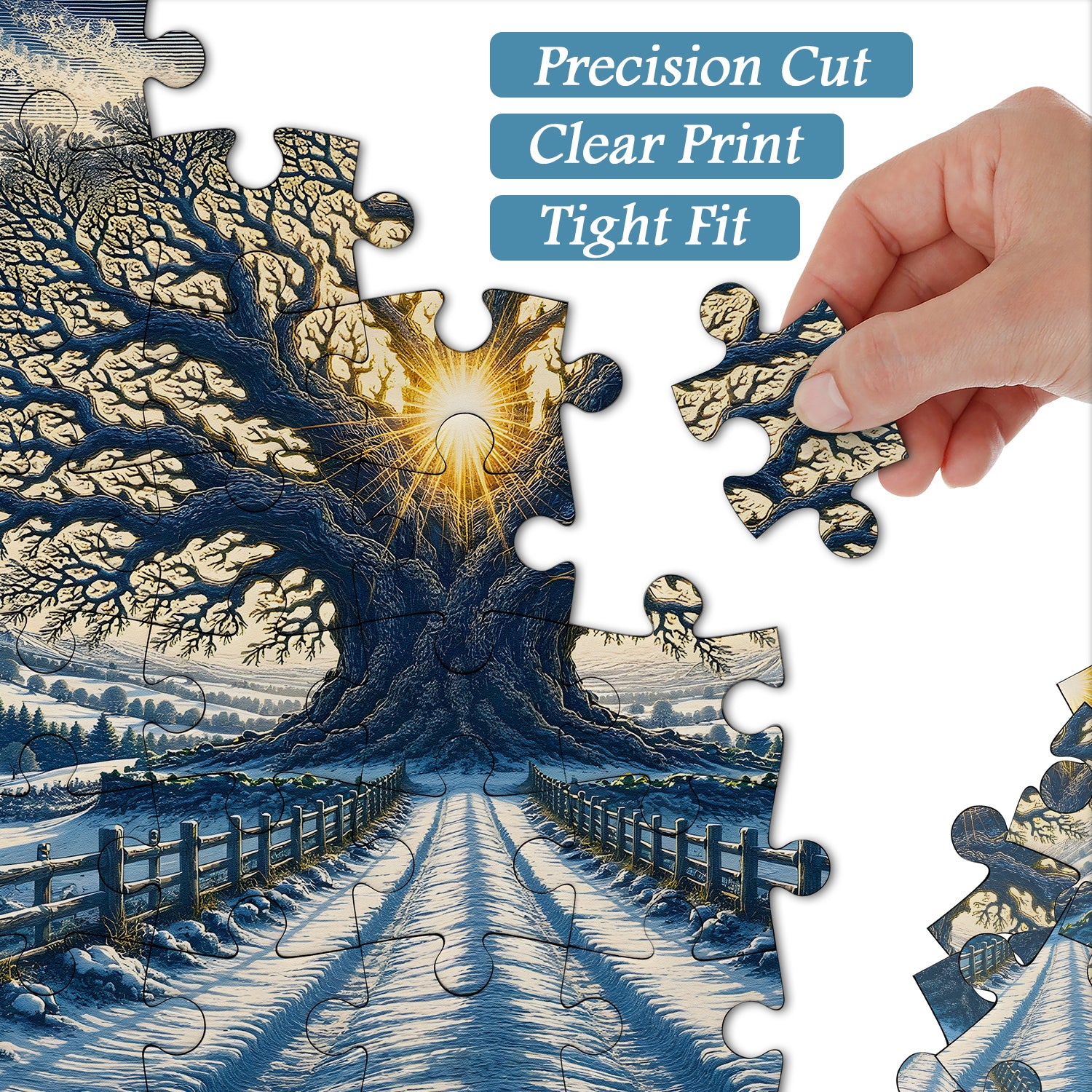 Winter Tree of Light Jigsaw Puzzle 1000 Piece