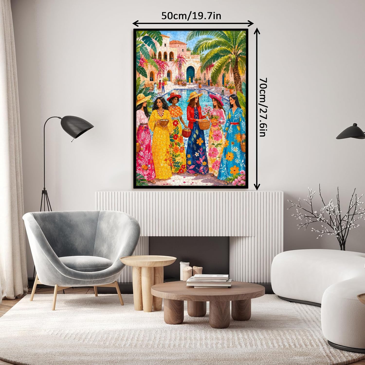 The Courtyard Ladies Jigsaw Puzzle 1000 Pieces