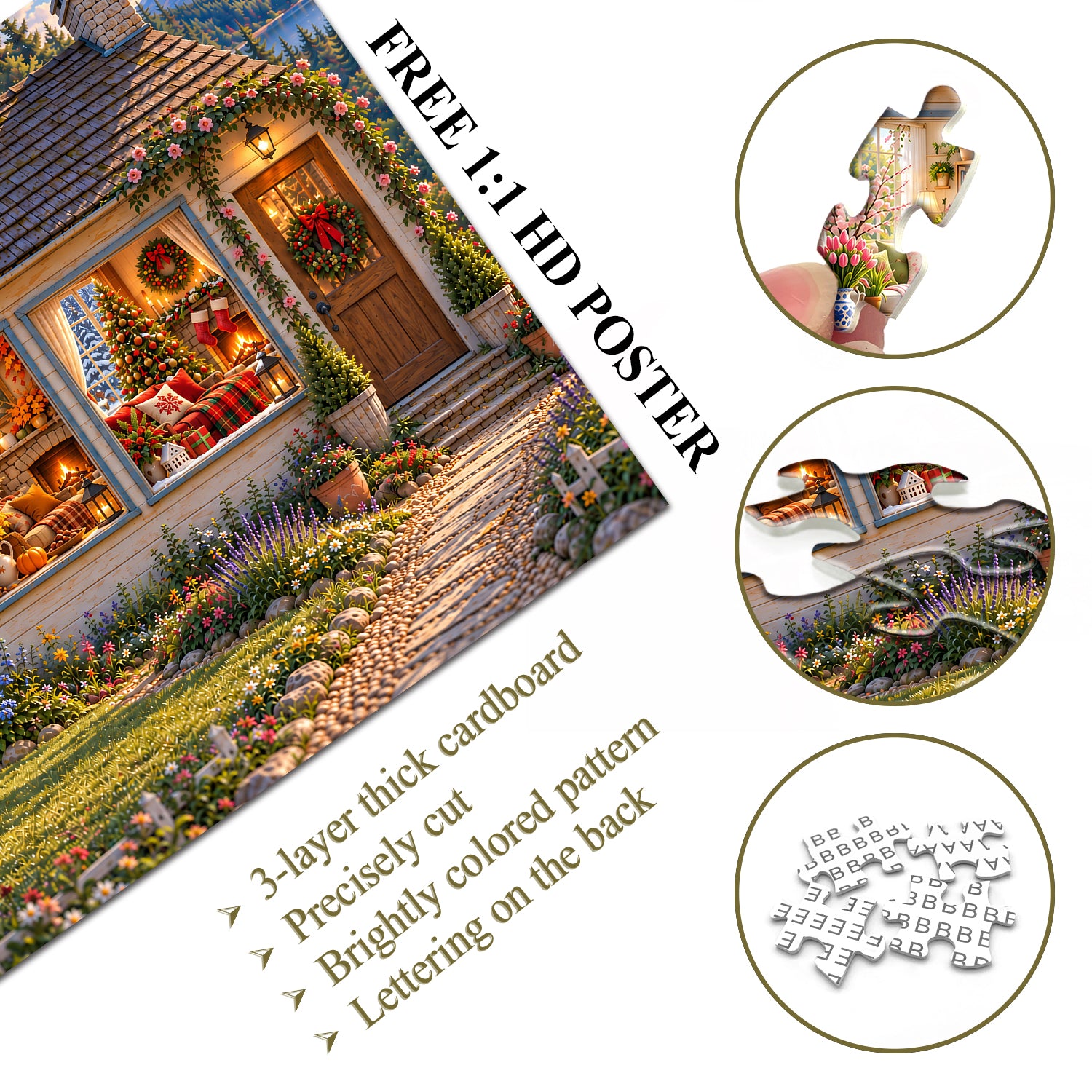 A Year of Cozy Moments Jigsaw Puzzle 1000 Piece
