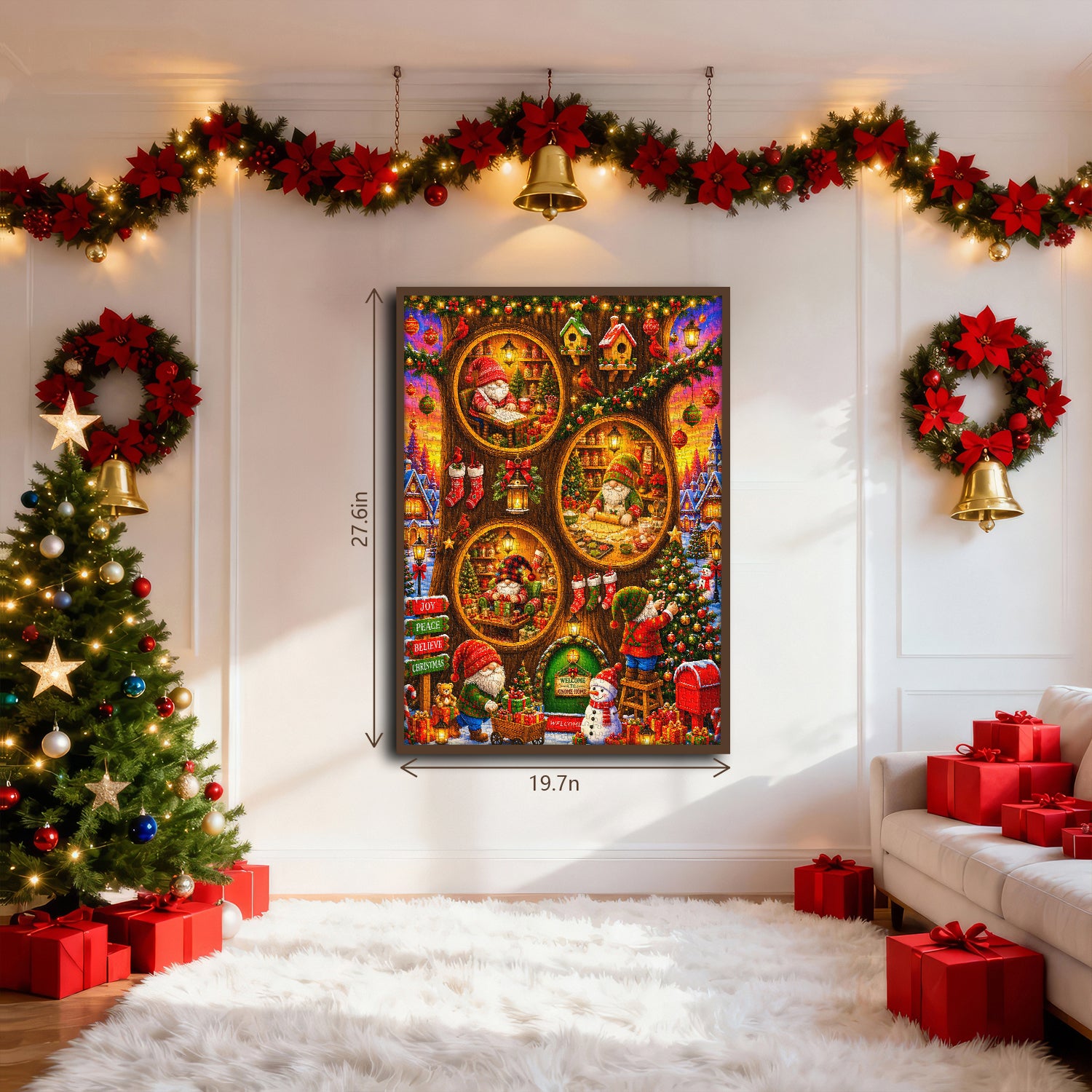 Christmas Gnome Village Jigsaw Puzzle 1000 Piece
