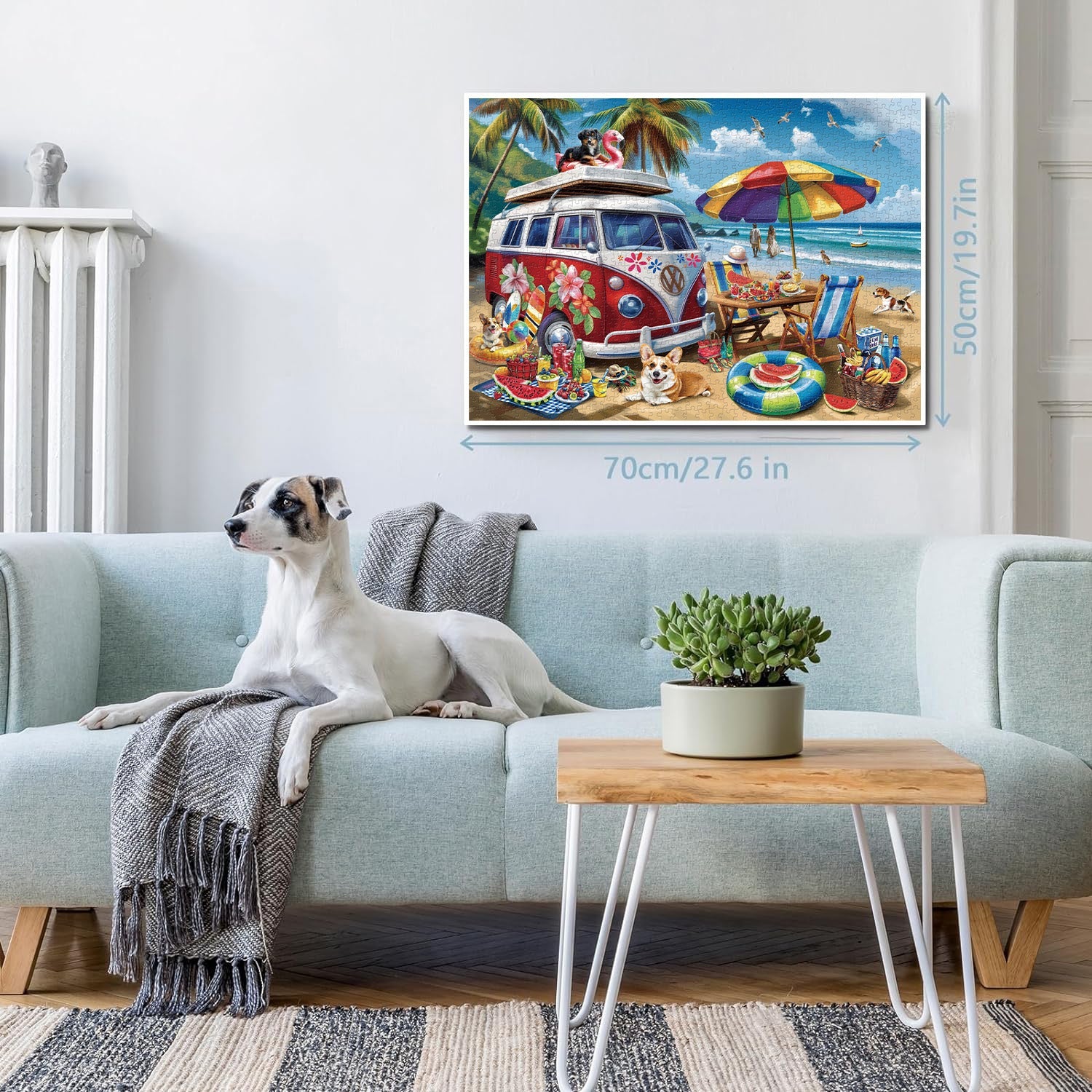 Seaside Pawprints Jigsaw Puzzle 1000 Pieces