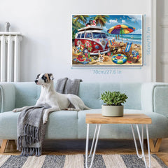 Seaside Pawprints Jigsaw Puzzle 1000 Pieces