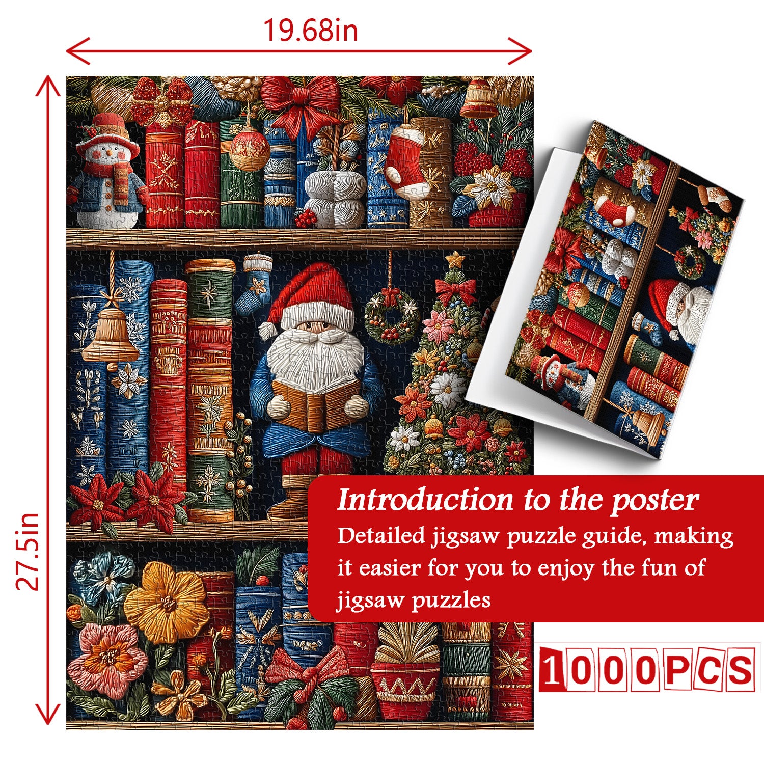 Cozy Christmas Shelf Jigsaw Puzzles 1000 Pieces