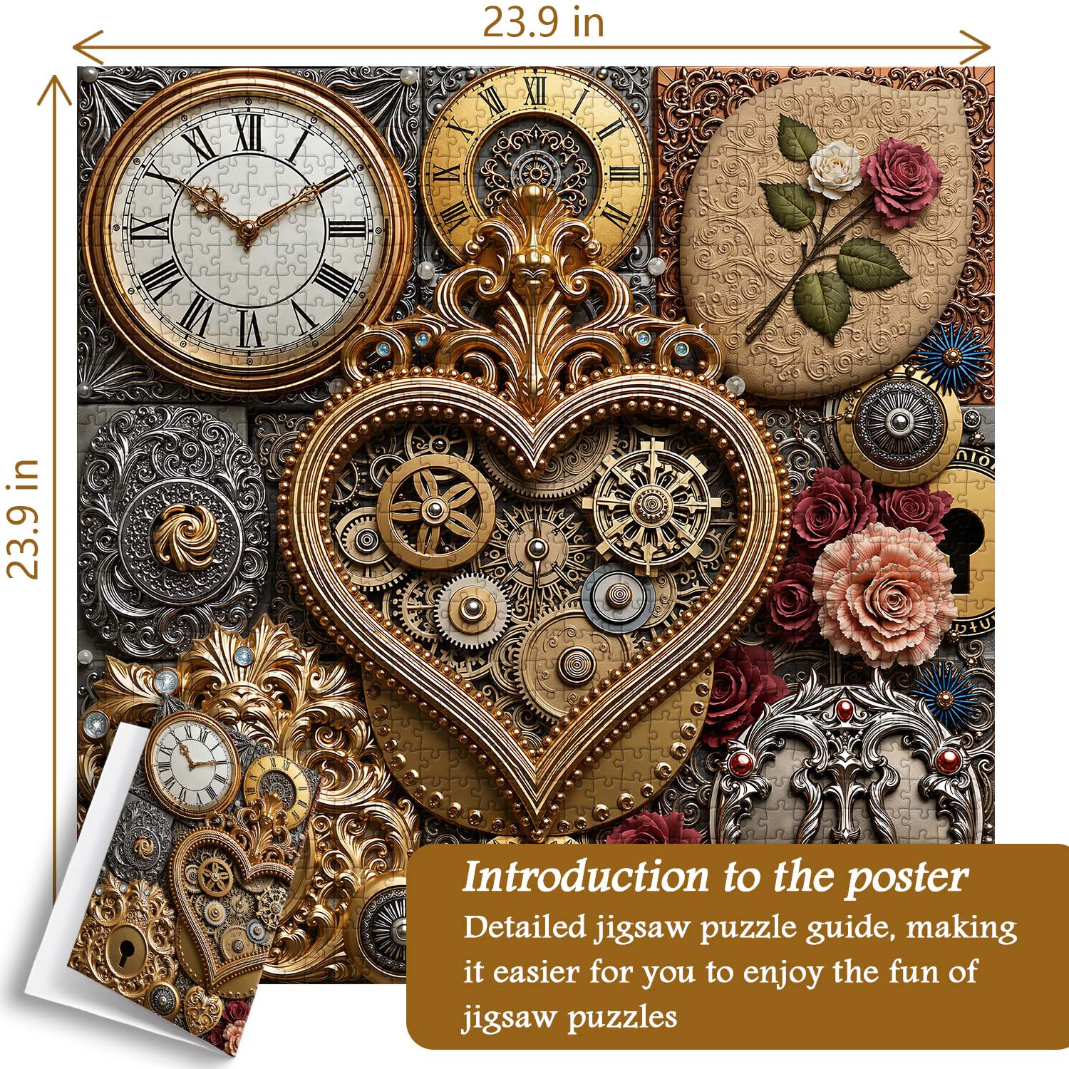 Clockwork Heart Jigsaw Puzzle 1000 Piece
