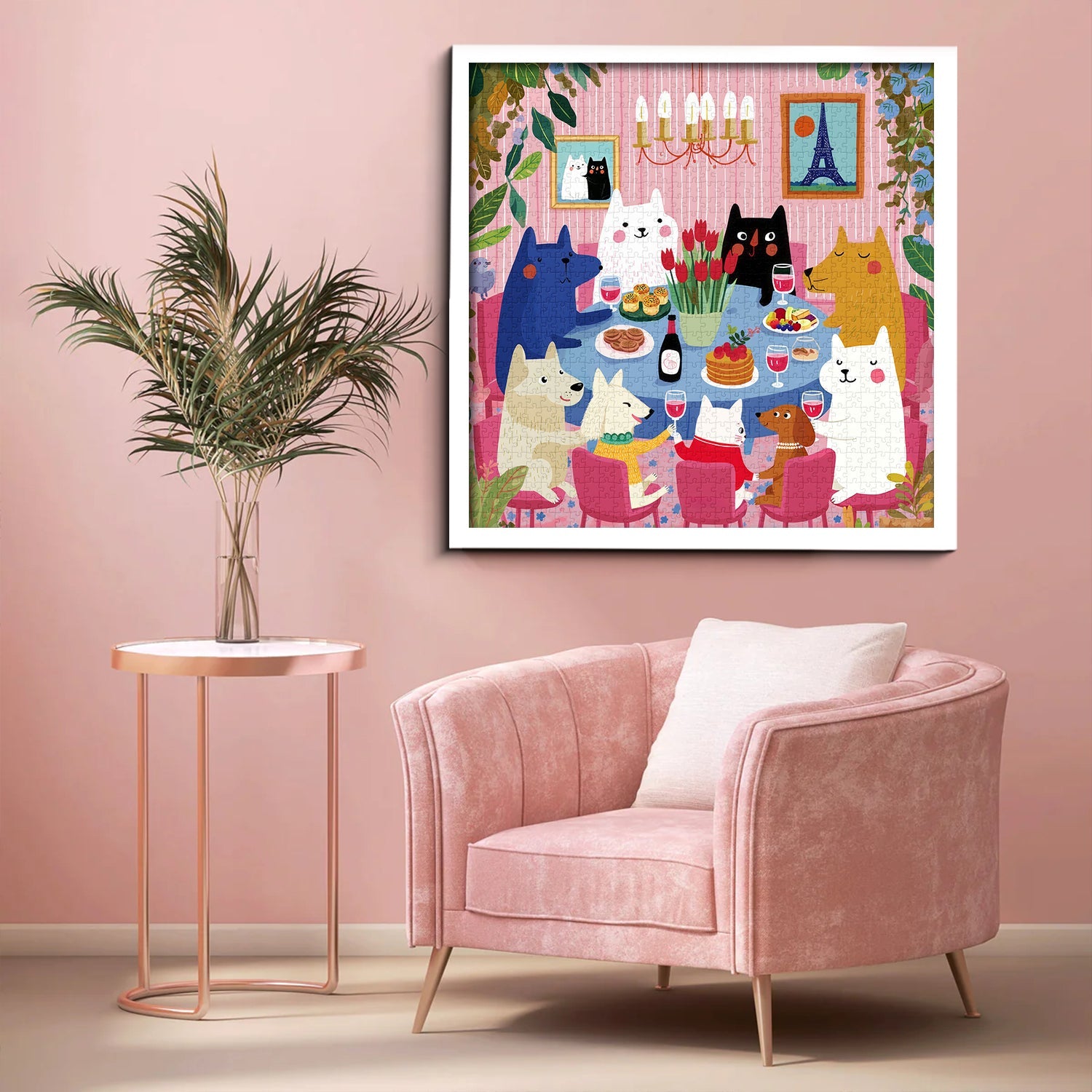 Furry Friends Feast Jigsaw Puzzle 1000 Piece
