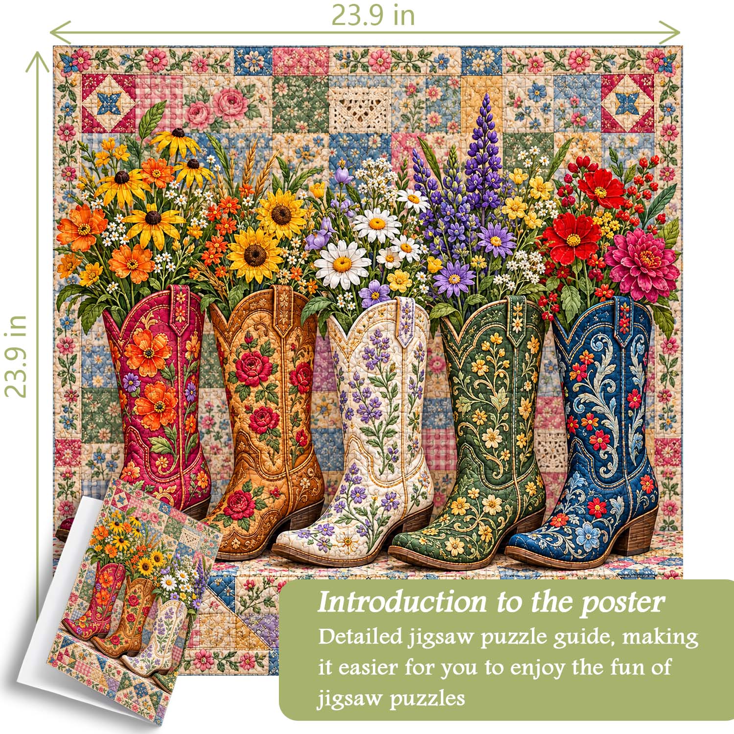 Western Garden Jigsaw Puzzle 1000 Piece