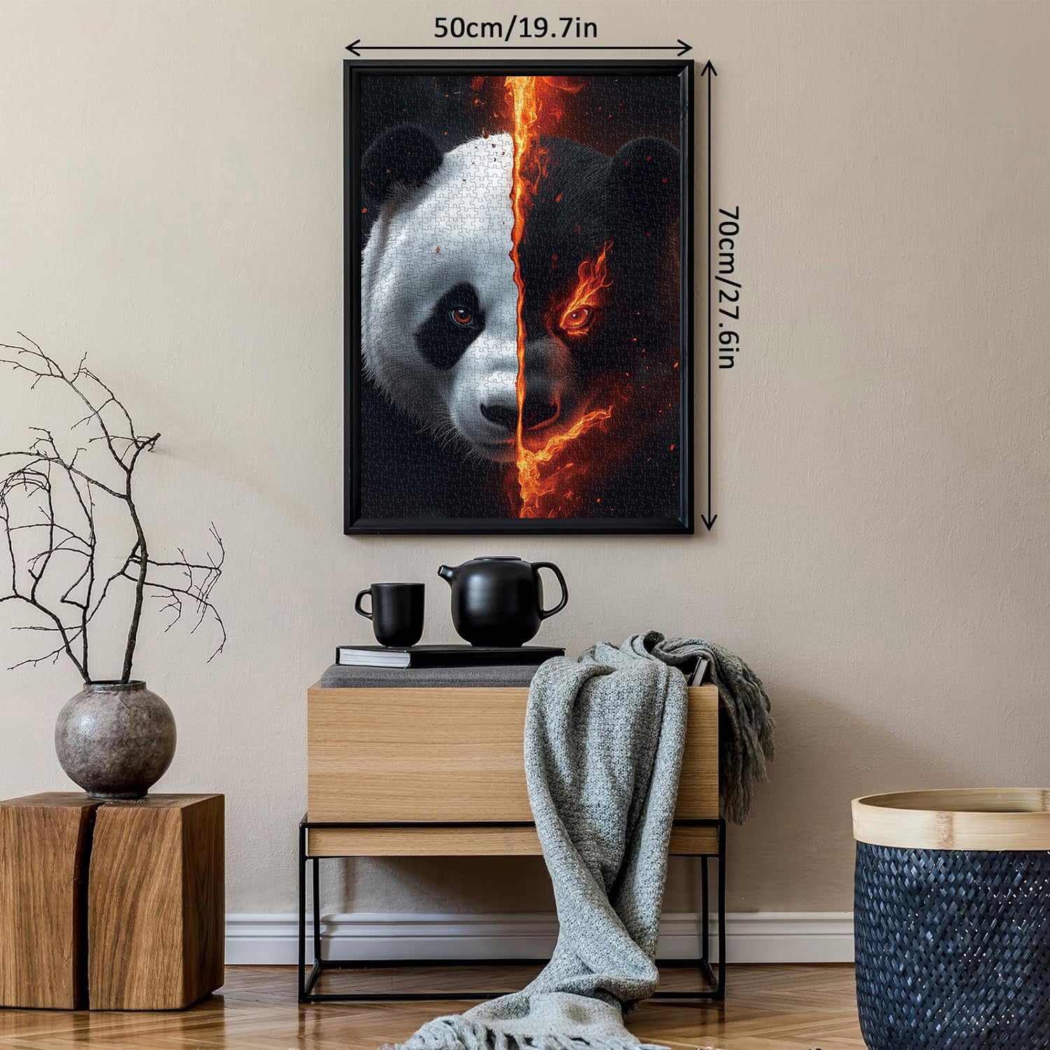 Fire Realm Panda Jigsaw Puzzles 1000 Pieces
