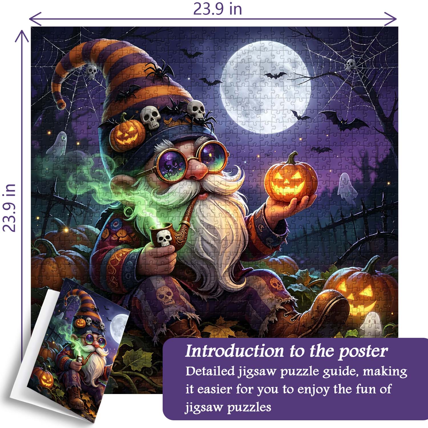 Gnome's Spooky Eve Jigsaw Puzzle 1000 Piece