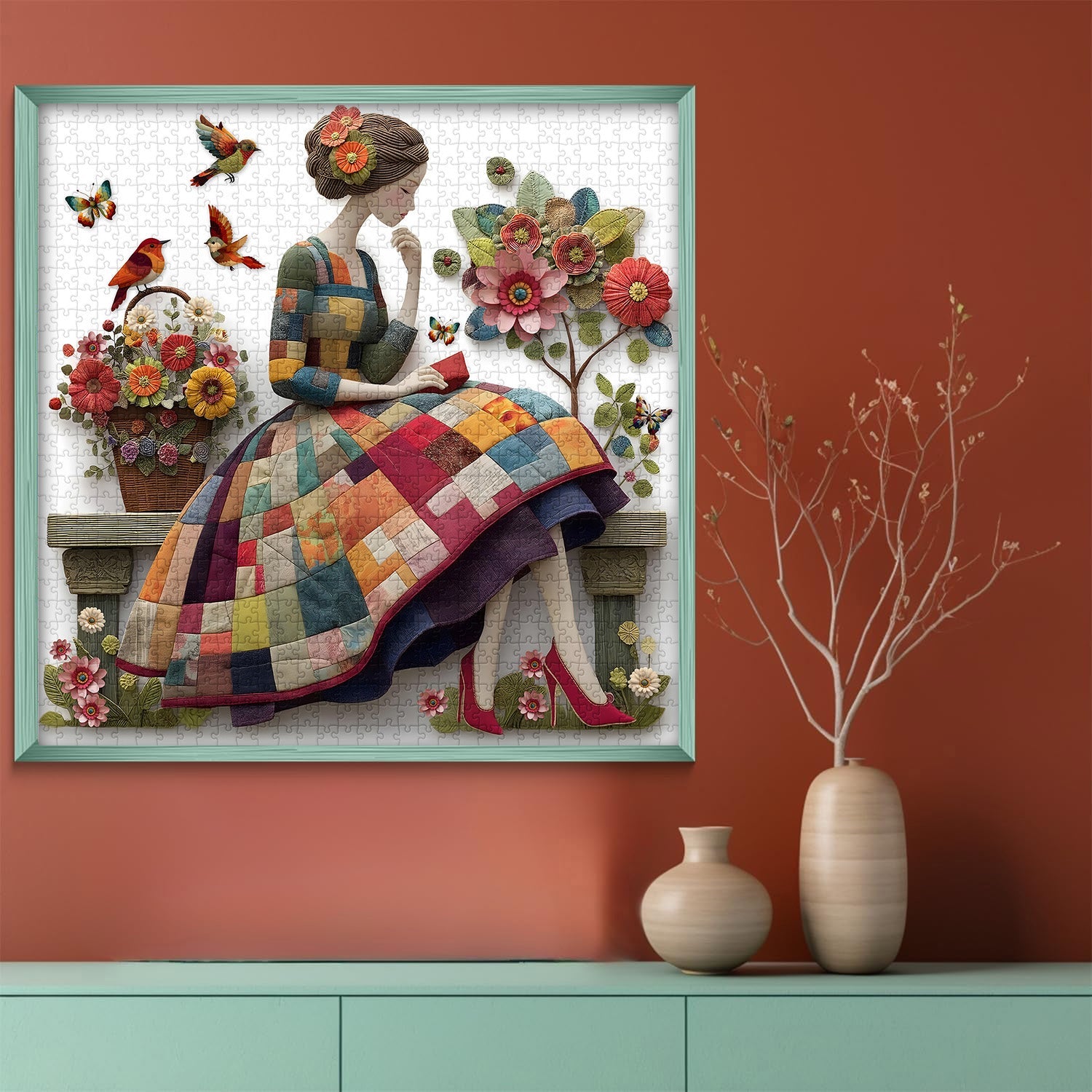 Patchwork Muse Jigsaw Puzzle 1000 Pieces