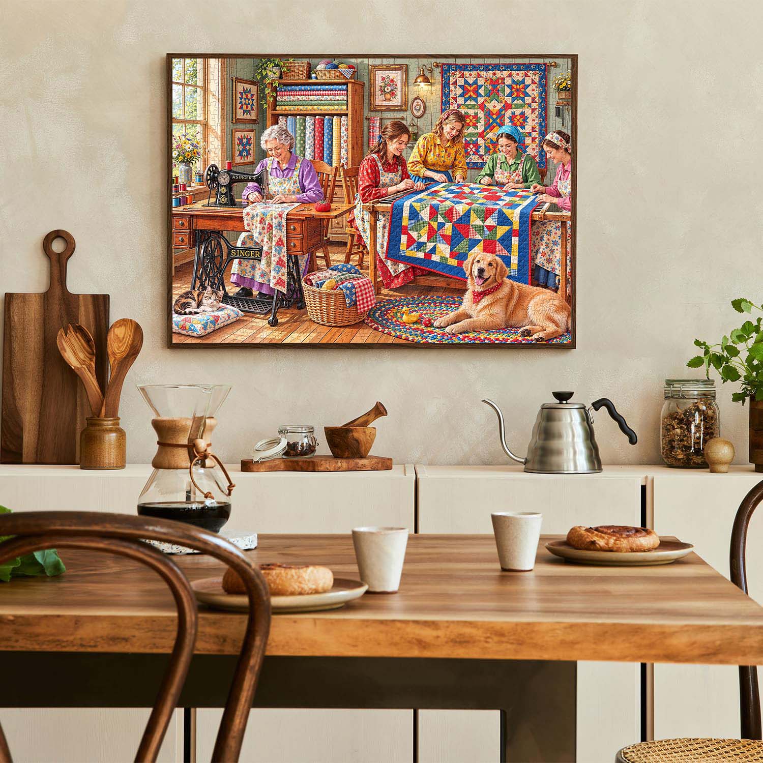 Quilt Circle Jigsaw Puzzle 1000 Piece