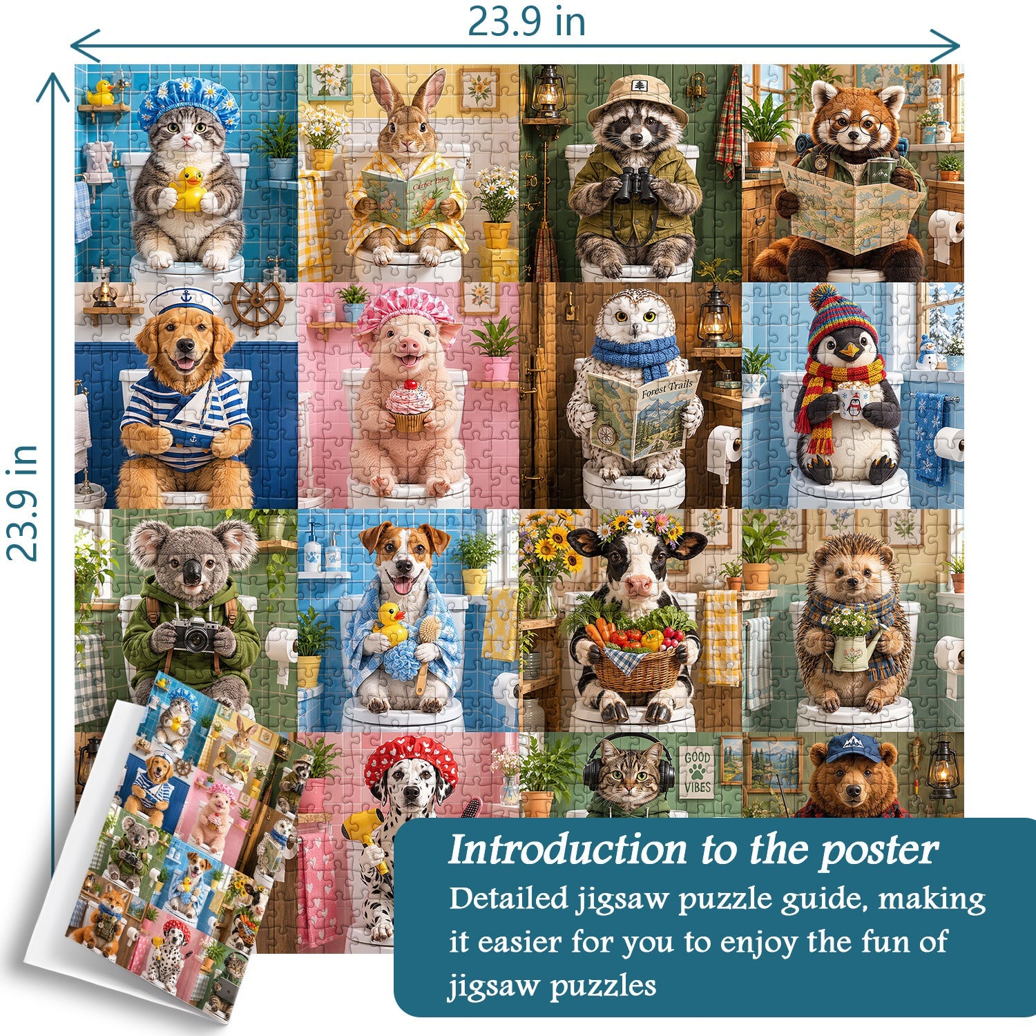 Toilet Tales Jigsaw  Puzzle 1000 Piece