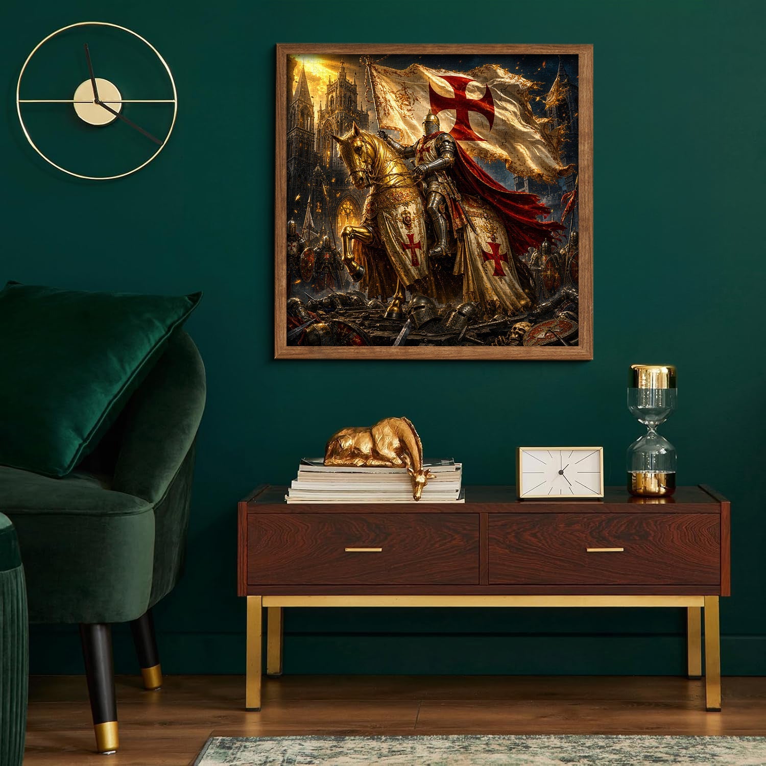 The Golden Crusader Jigsaw Puzzle 1000 Pieces