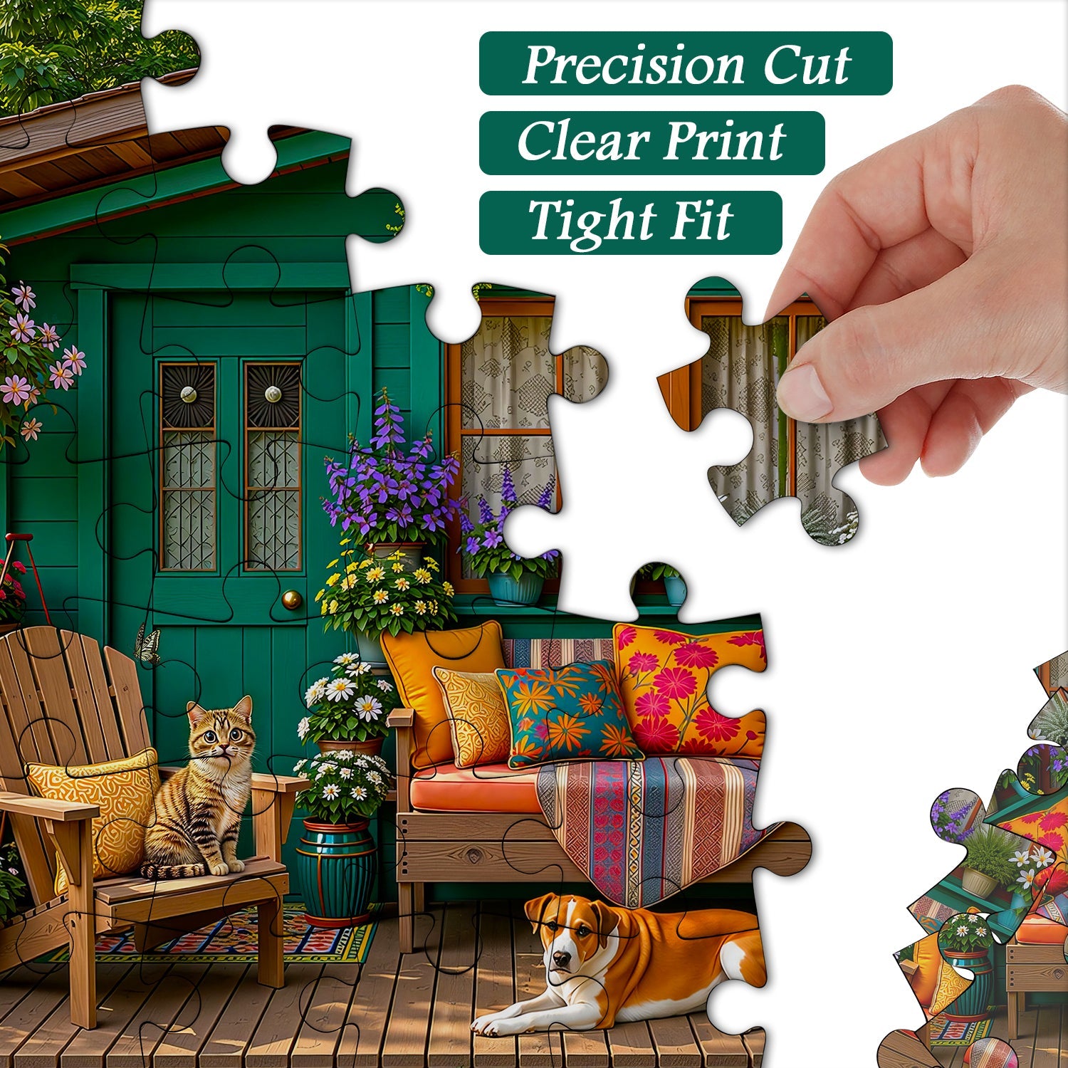 Sunlit Porch Retreat Jigsaw Puzzle 1000 Pieces