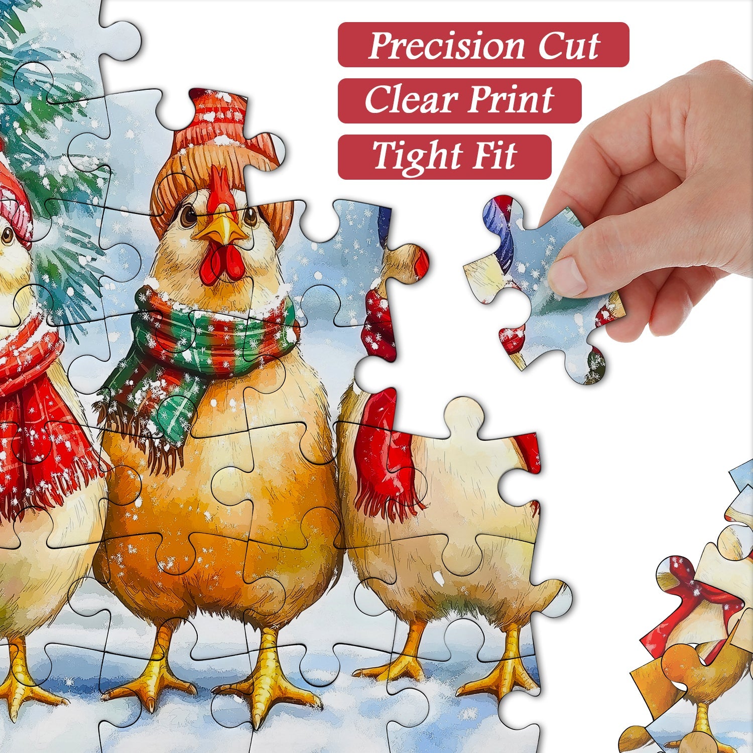 Winter Hat Chicks Jigsaw Puzzles 1000 Pieces