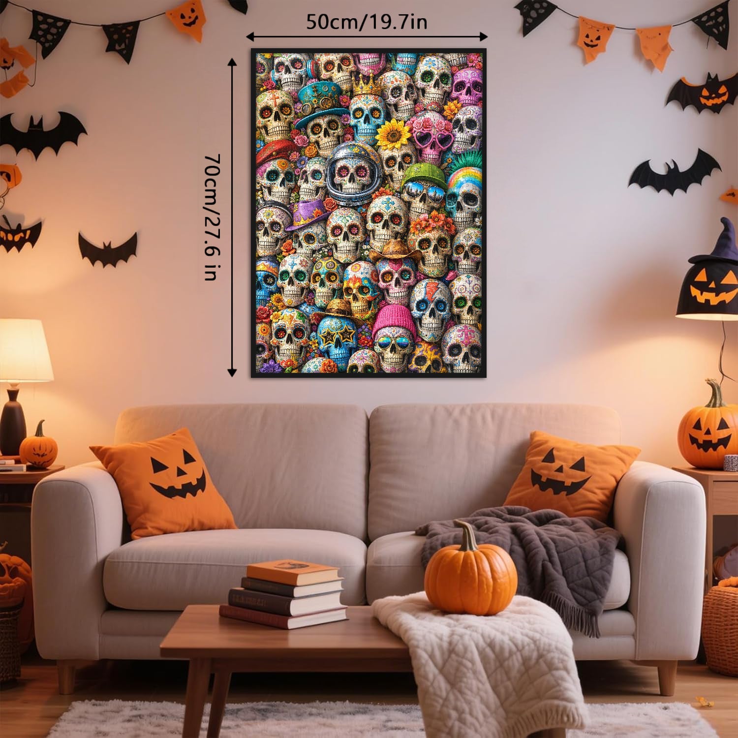 Varied Floral Skulls Jigsaw Puzzle 1000 Piece