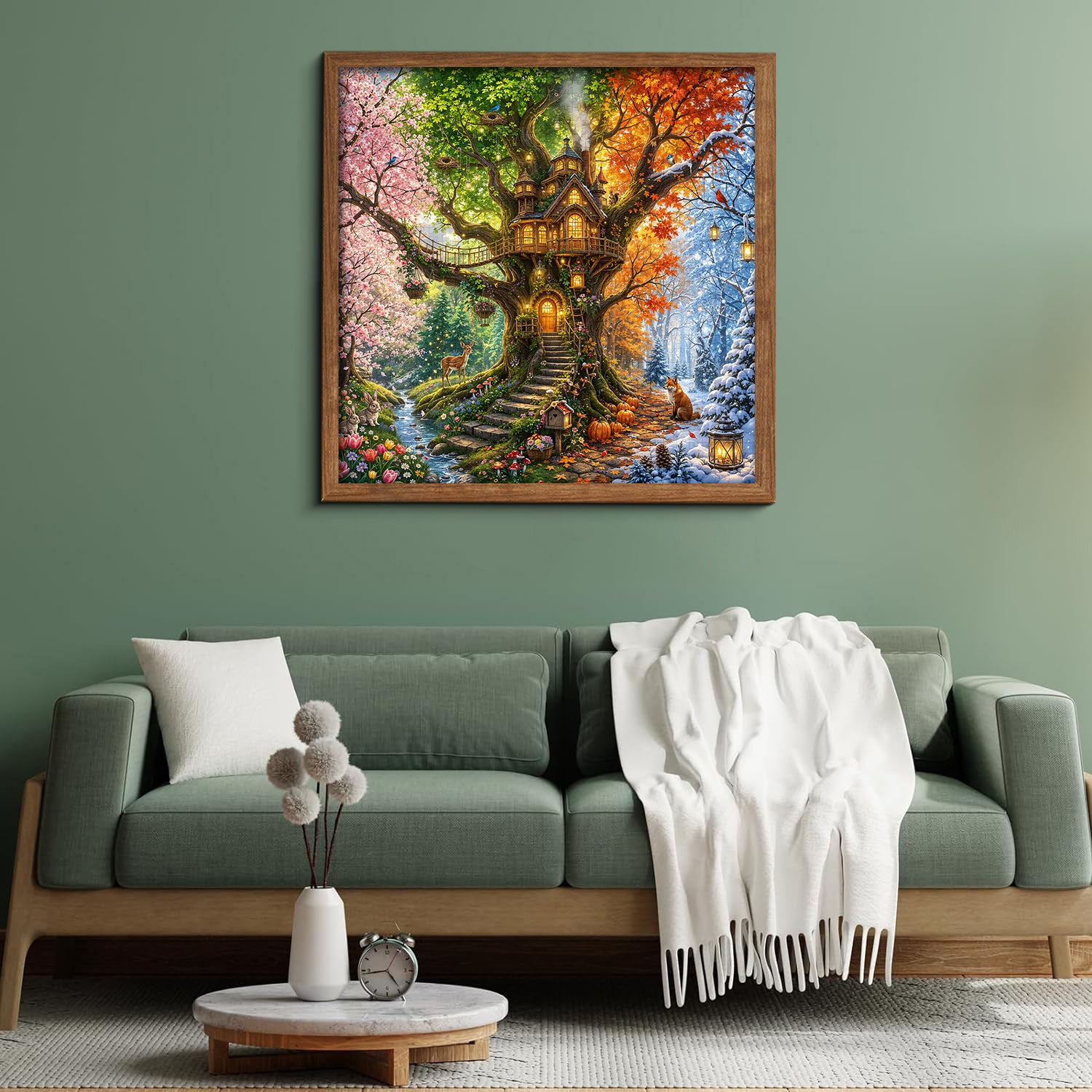 Four Seasons Treehouse Jigsaw Puzzle 1000 Pieces