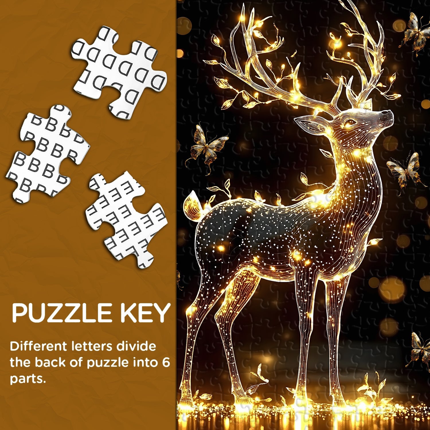 Deer of Light Jigsaw Puzzle 1000 Pieces