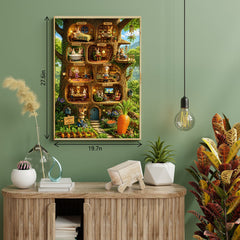 Rabbit Treehouse Jigsaw Puzzle 1000 Piece