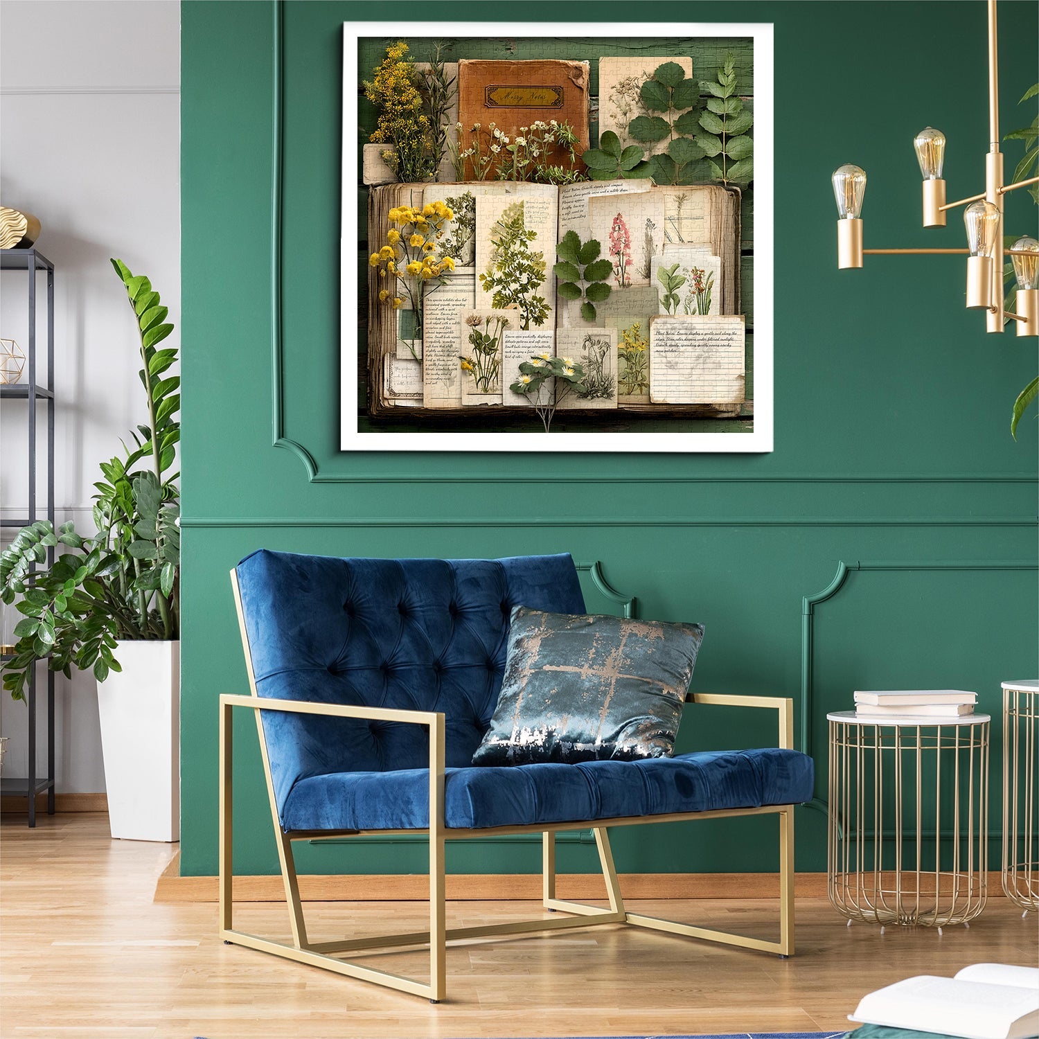 Vintage Botanical Diary Jigsaw Puzzle 1000 Pieces