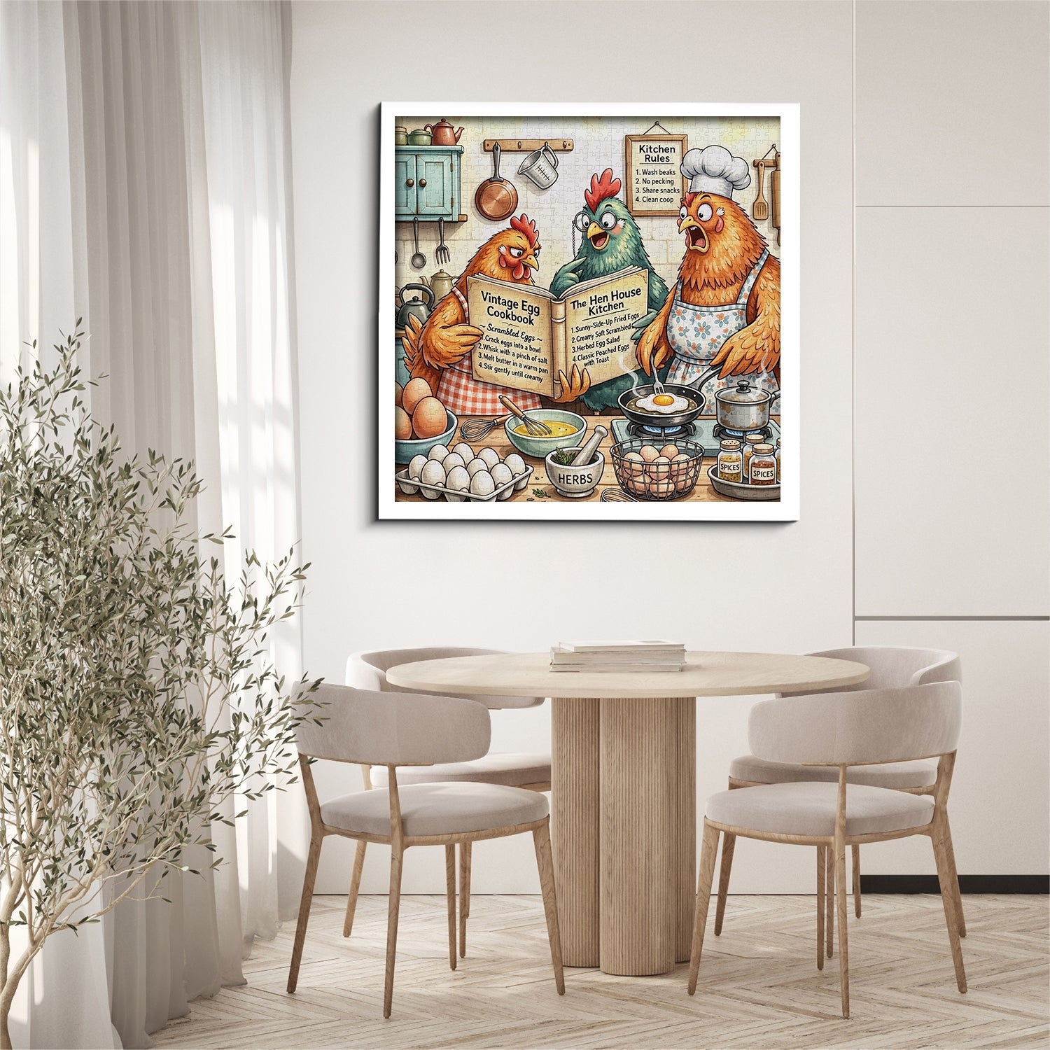 Cluck Cookery Jigsaw Puzzle 1000 Pieces