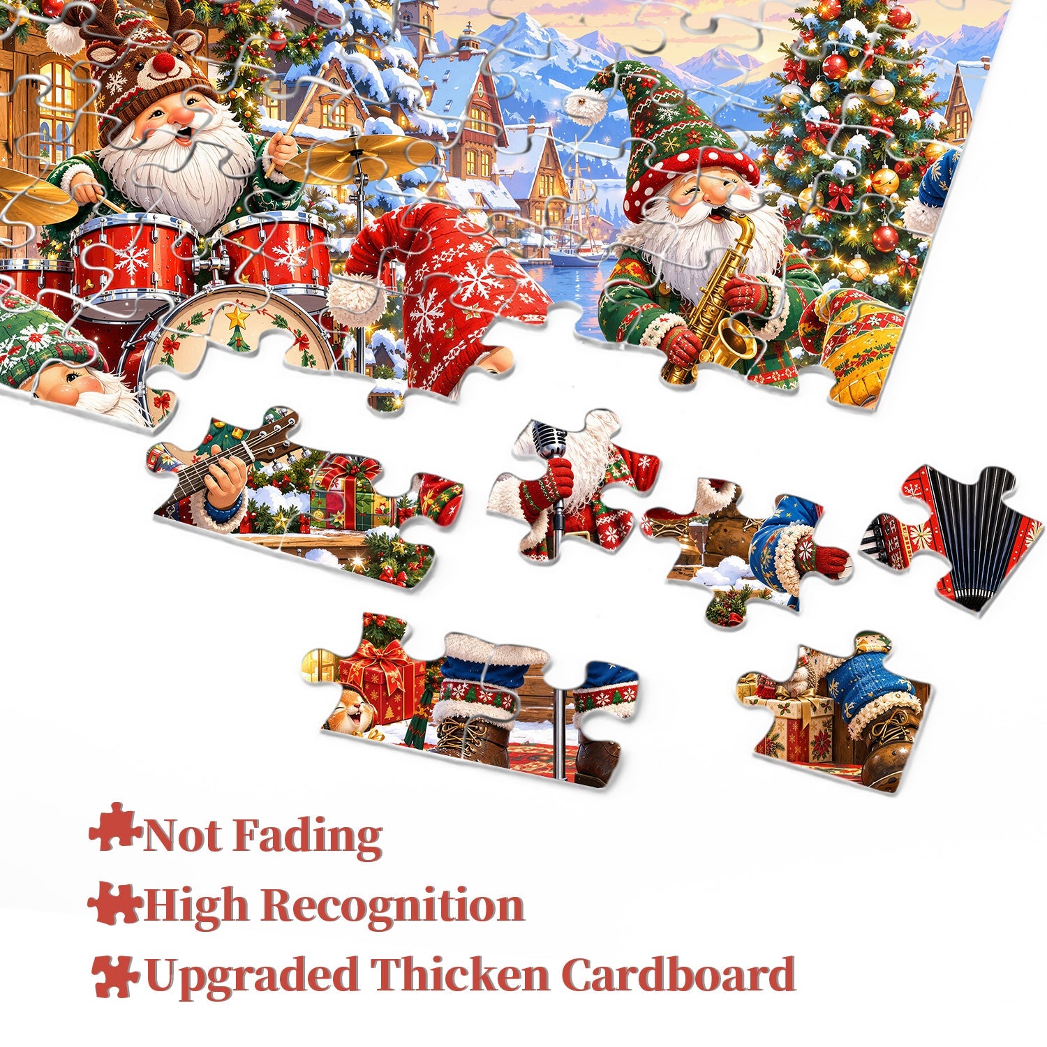 Christmas Gnome Band Jigsaw Puzzle 1000 Piece