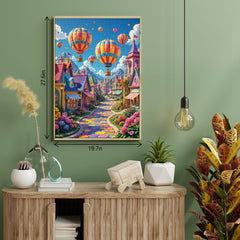 Rainbow Town Jigsaw Puzzle 1000 Piece
