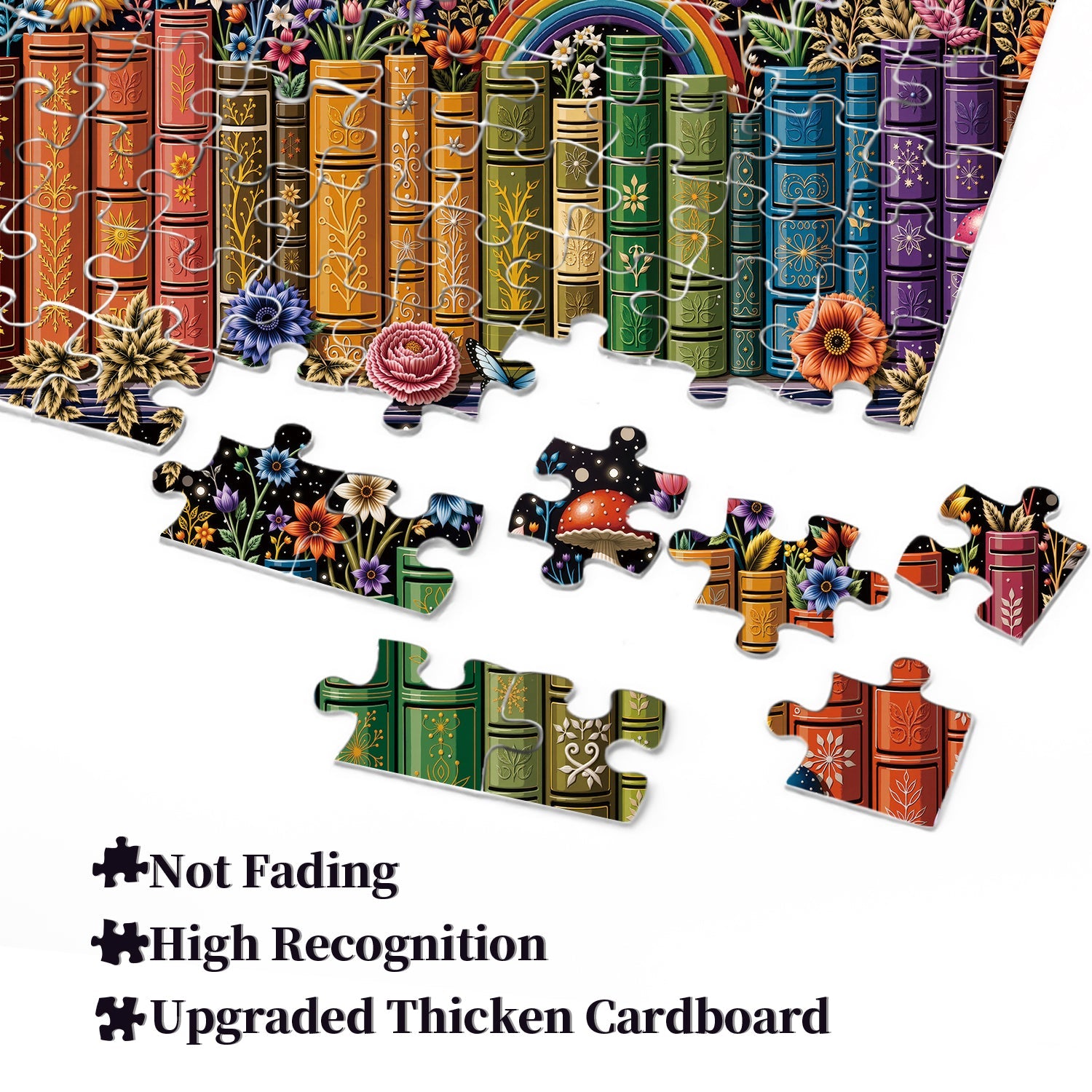 Botanical Bookshelf Jigsaw Puzzle 1000 Piece