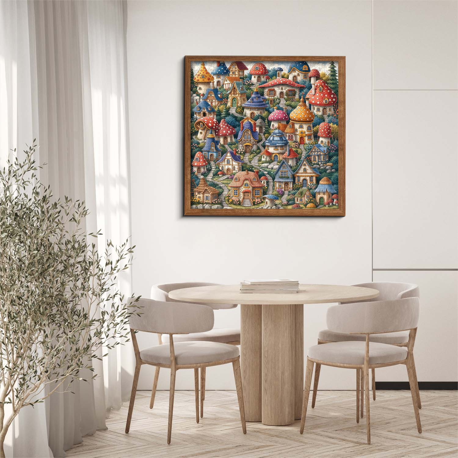 Layered Hillside Homes Jigsaw Puzzle 1000 Piece