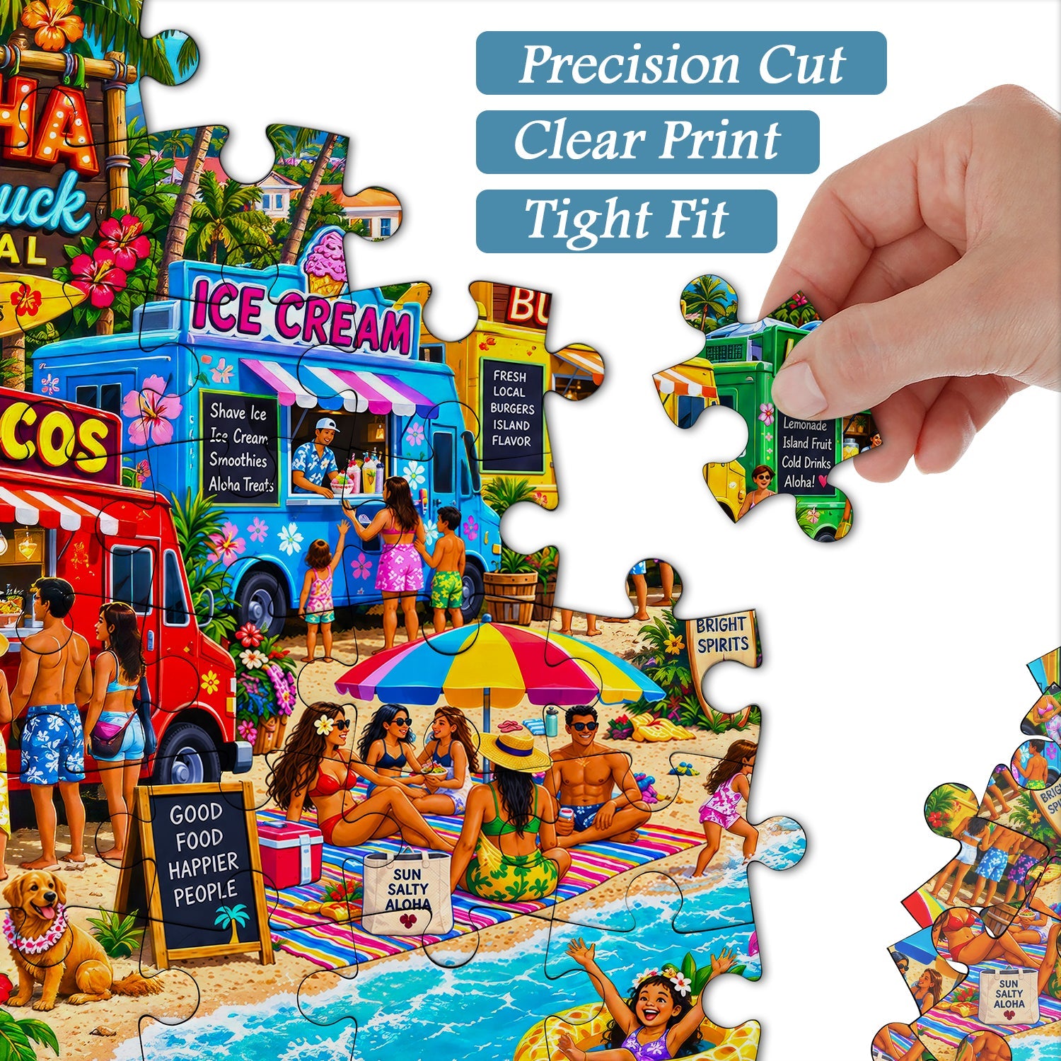 Island Summer Market Jigsaw Puzzle 1000 Piece