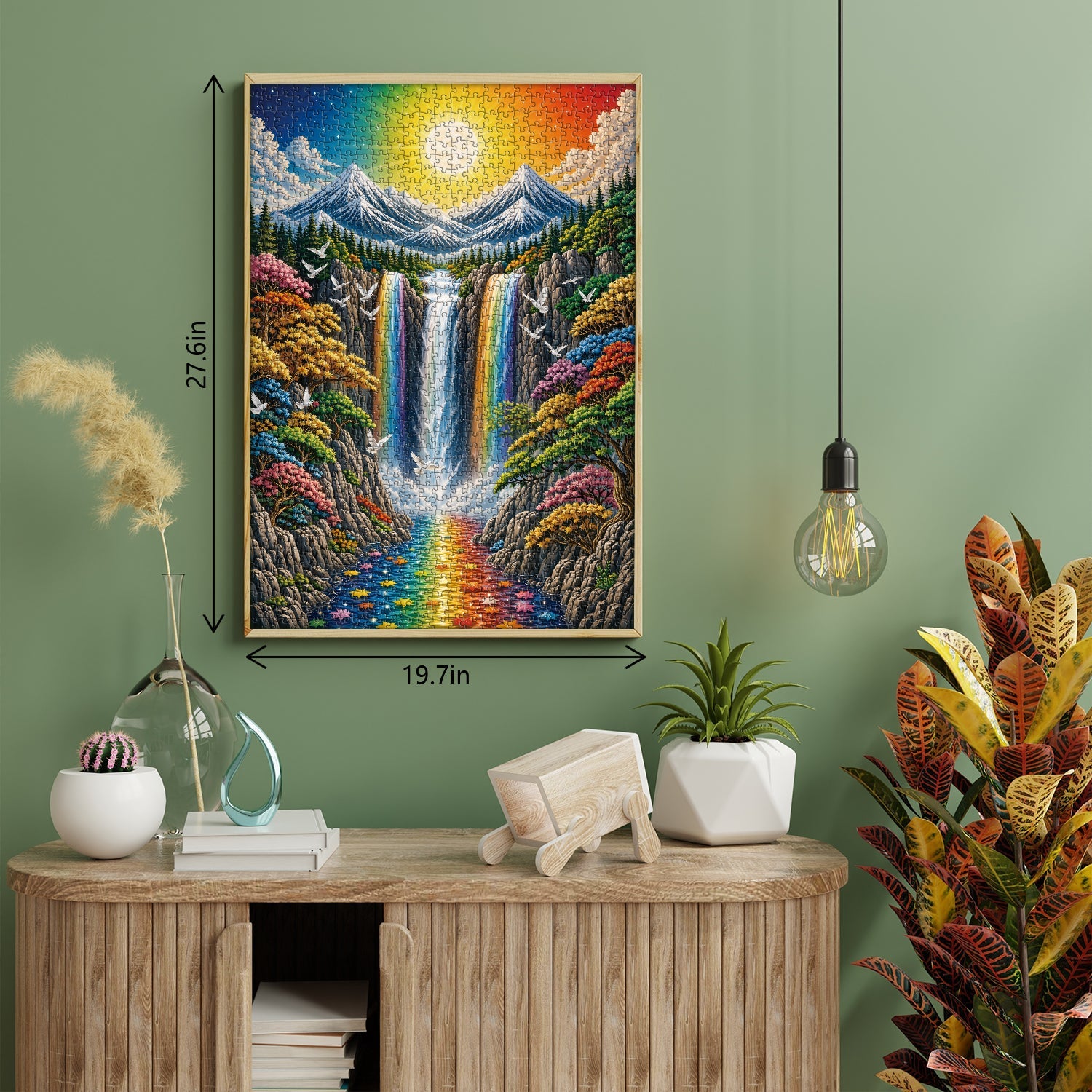 Rainbow Waterfall Jigsaw Puzzle 1000 Piece