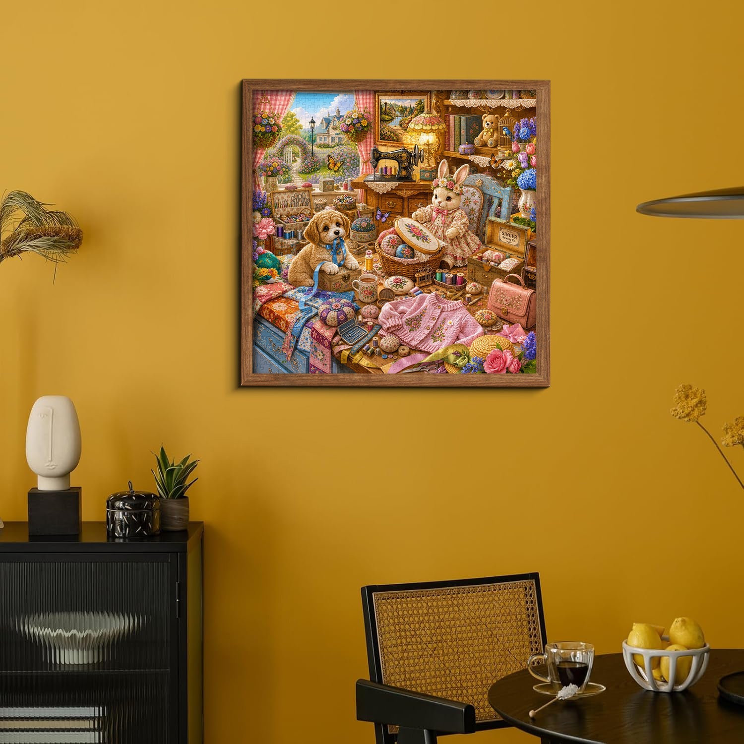 Cozy Sewing Cottage Jigsaw Puzzle 1000 Piece