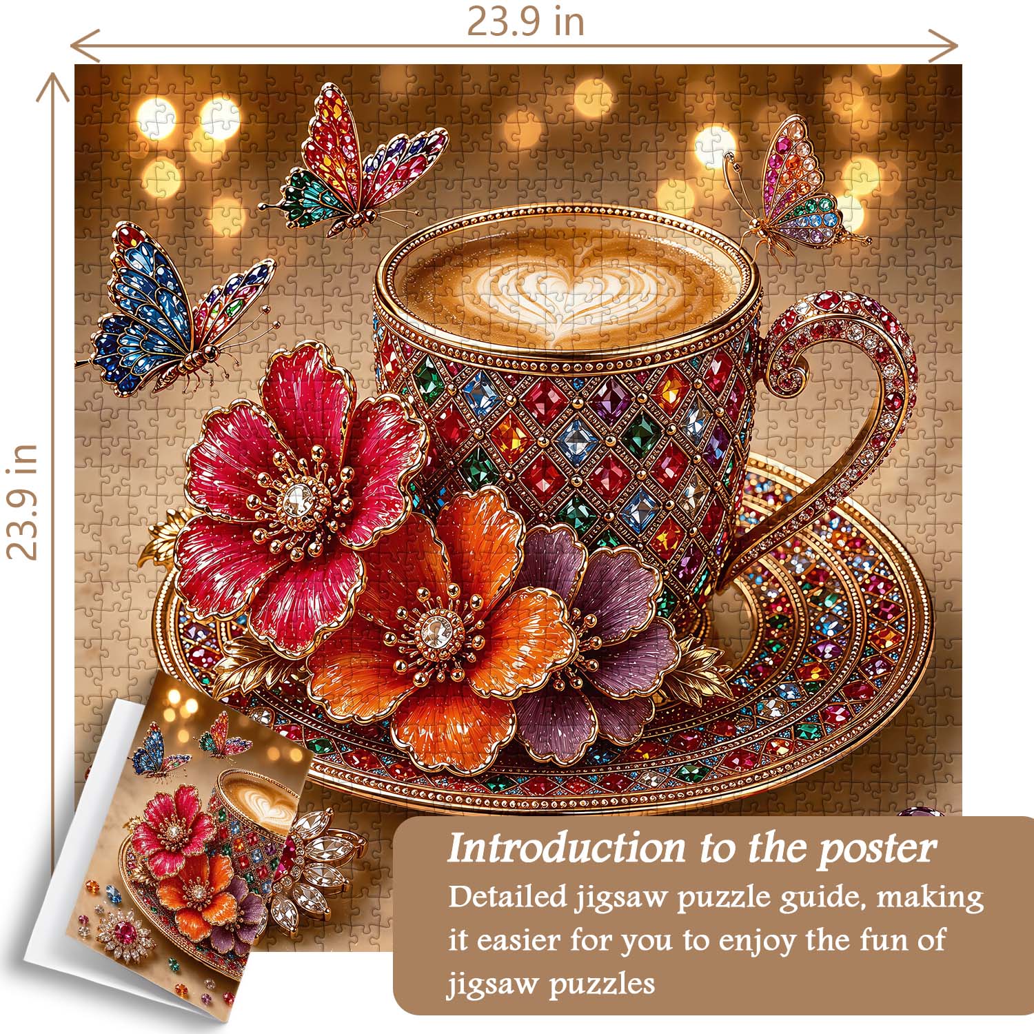 Jewel Latte Jigsaw Puzzle 1000 Piece