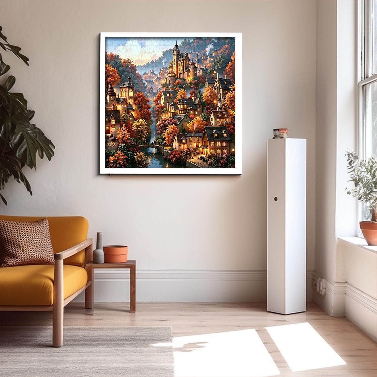 Puzzle de 1000 pièces - Hameau de montagne en automne