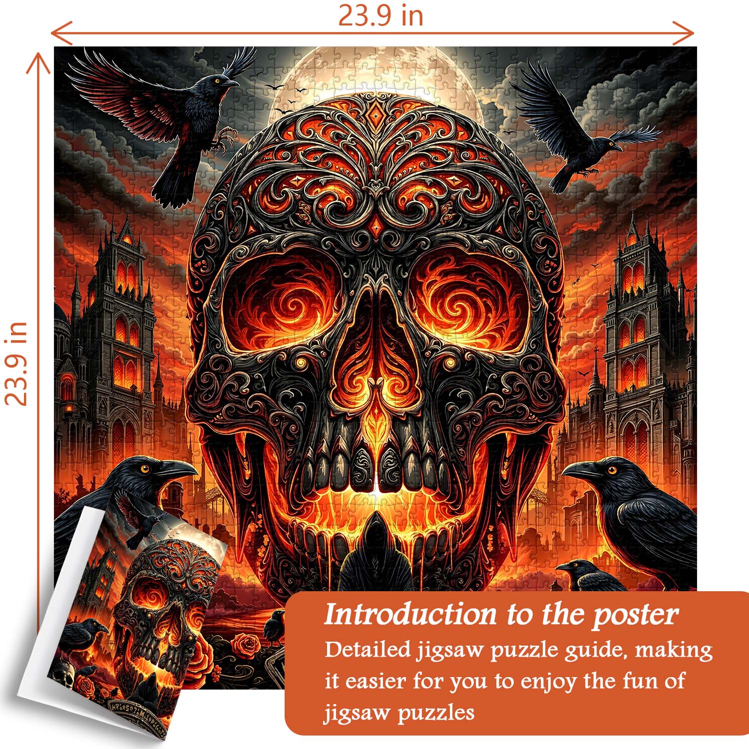 Ember Skull Festival Jigsaw Puzzle 1000 Pieces