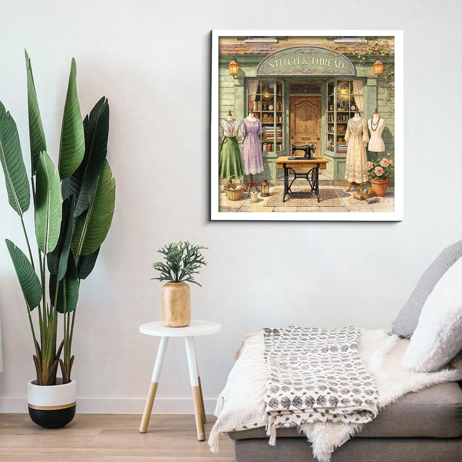 Vintage Stitch Shop Jigsaw Puzzle 1000 Piece