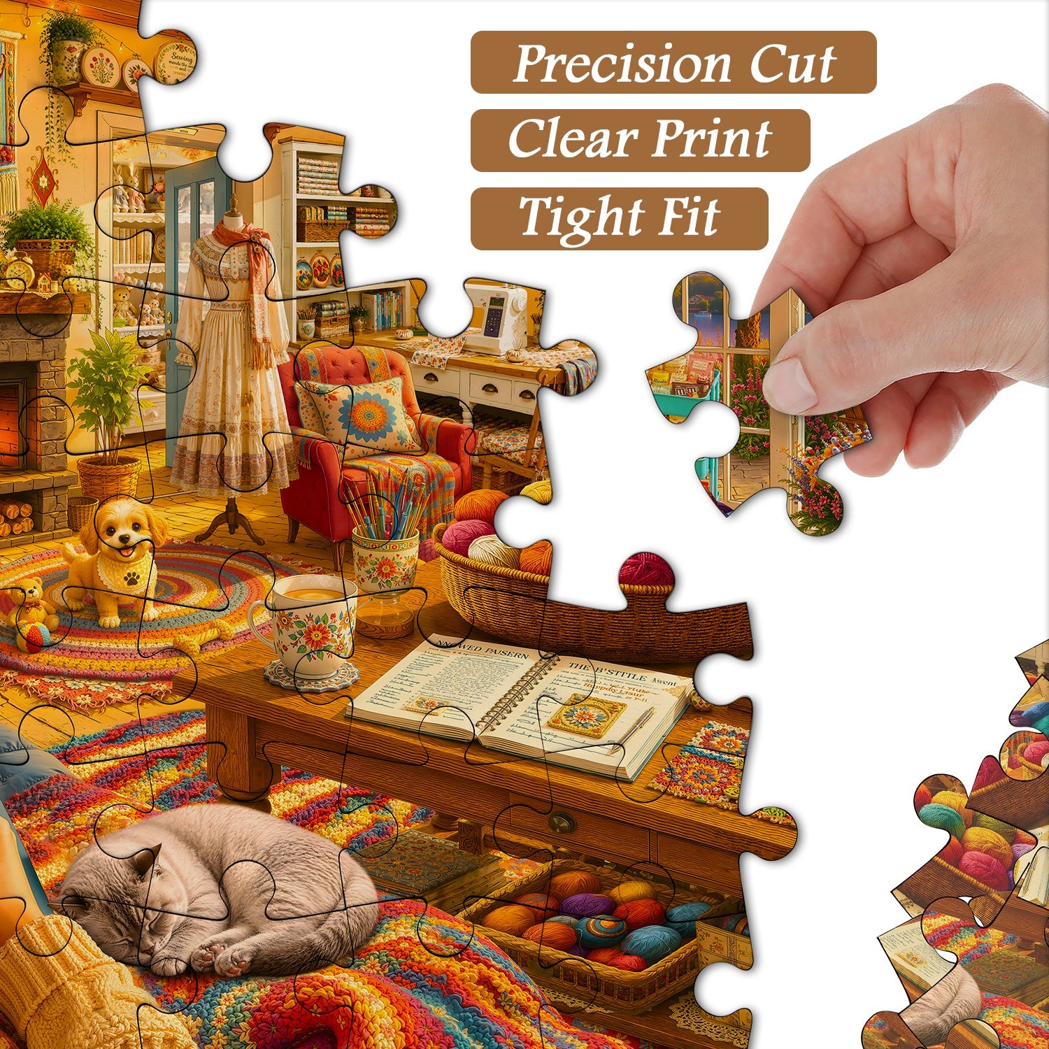 The Weaving Cottage Jigsaw Puzzle 1000 Piece