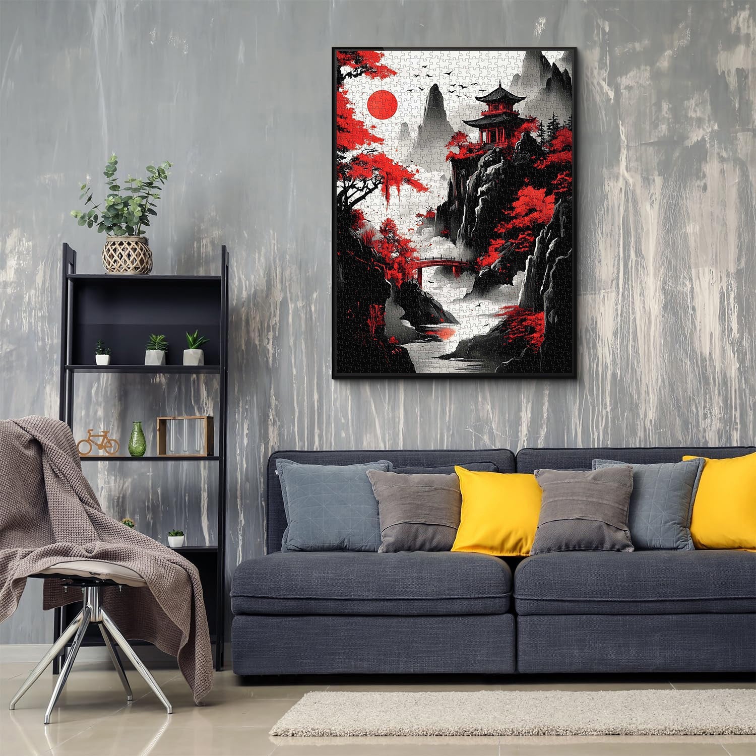 Crimson Temple Jigsaw Puzzle 1000 Pieces