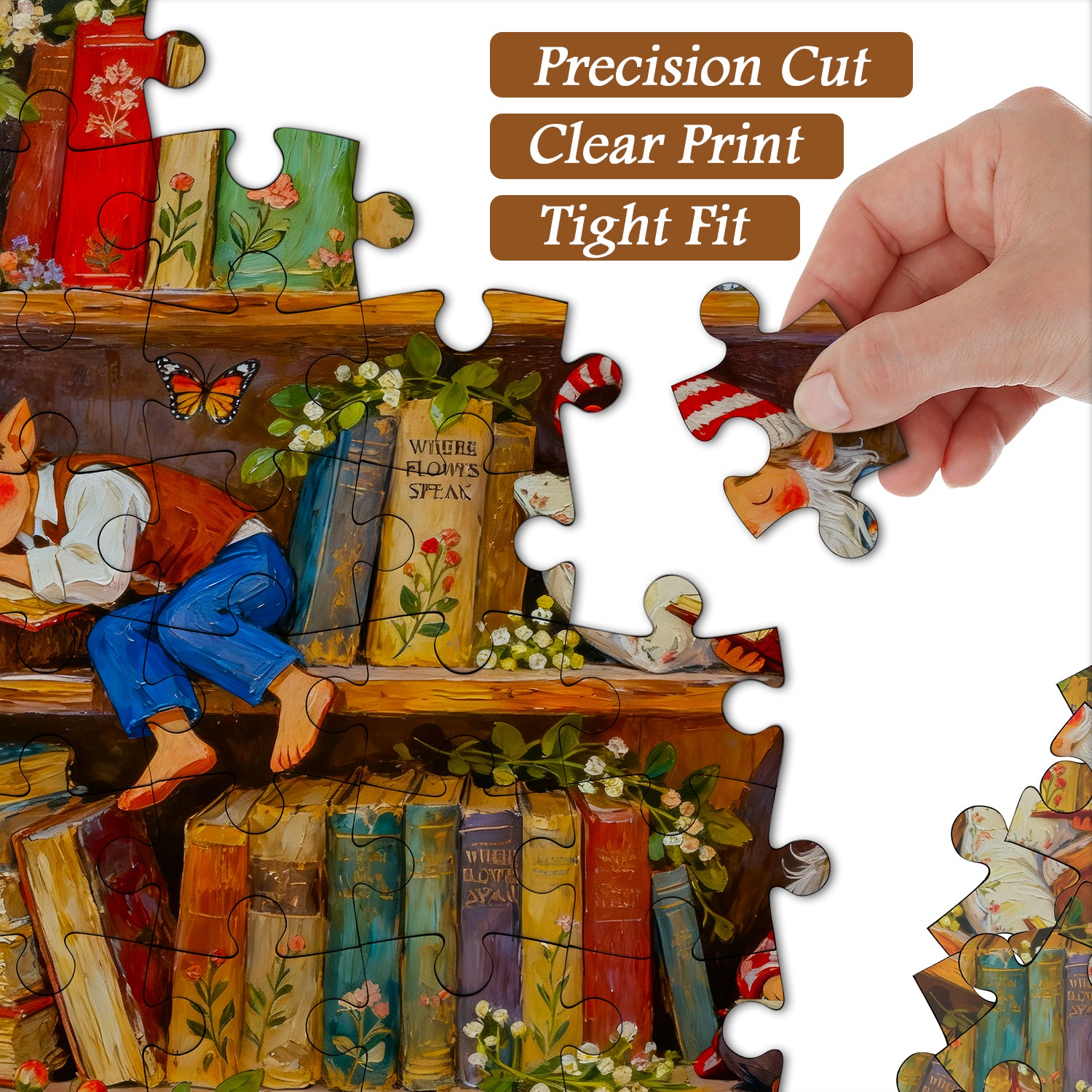 Sleeping on Pages Jigsaw Puzzle 1000 Pieces