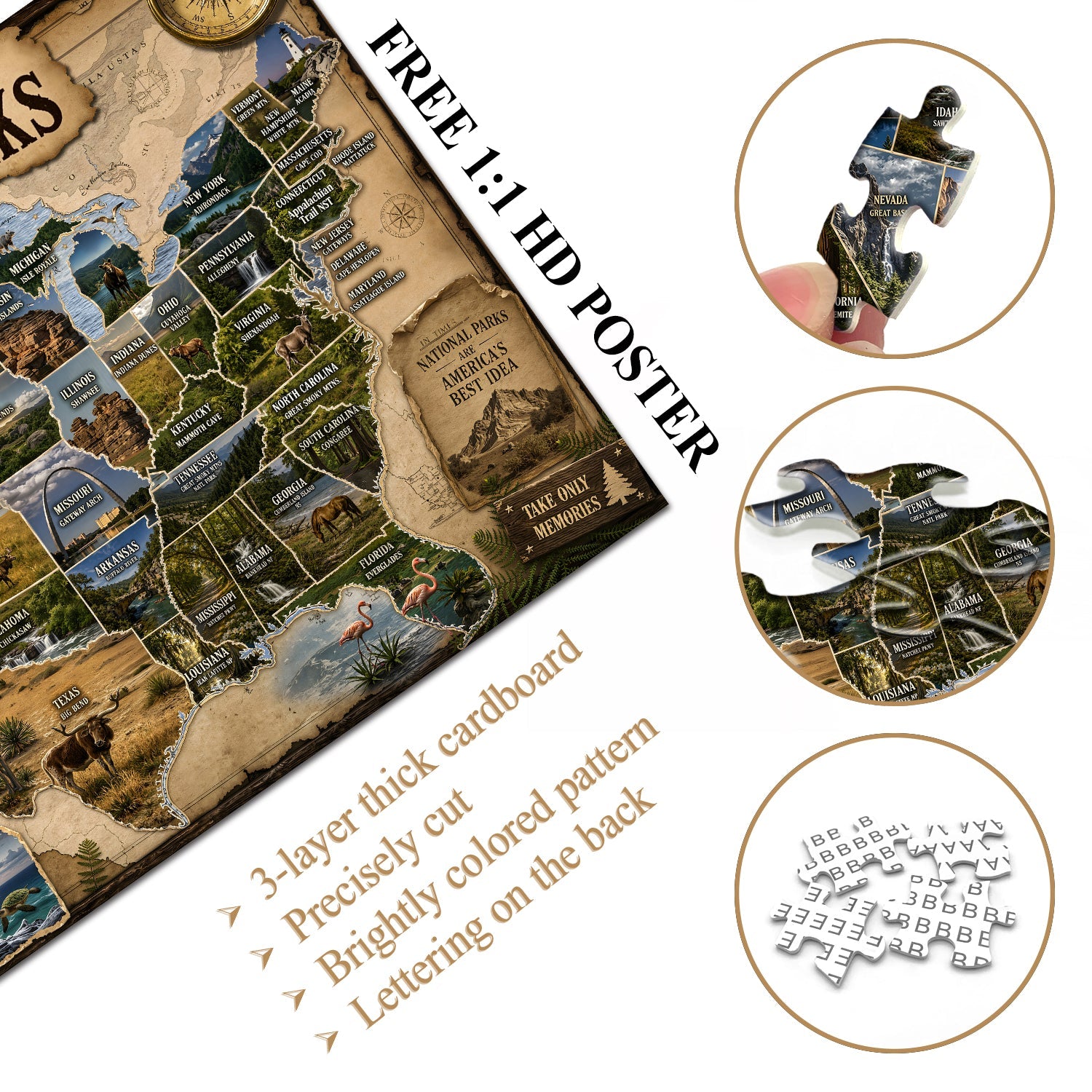 American Parks Jigsaw Puzzle 1000 Piece