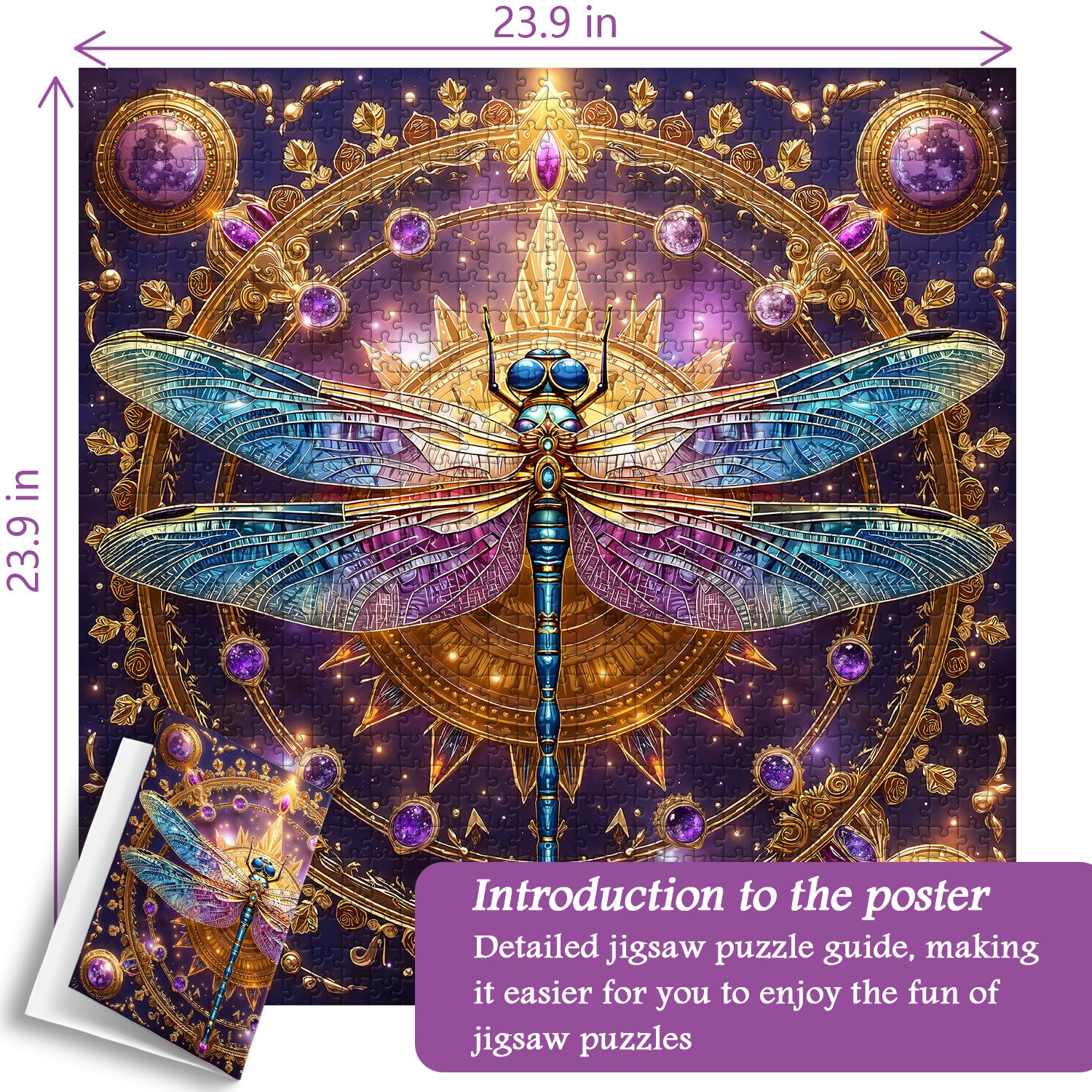 Starry Sky Dragonfly Jigsaw Puzzle 1000 Pieces