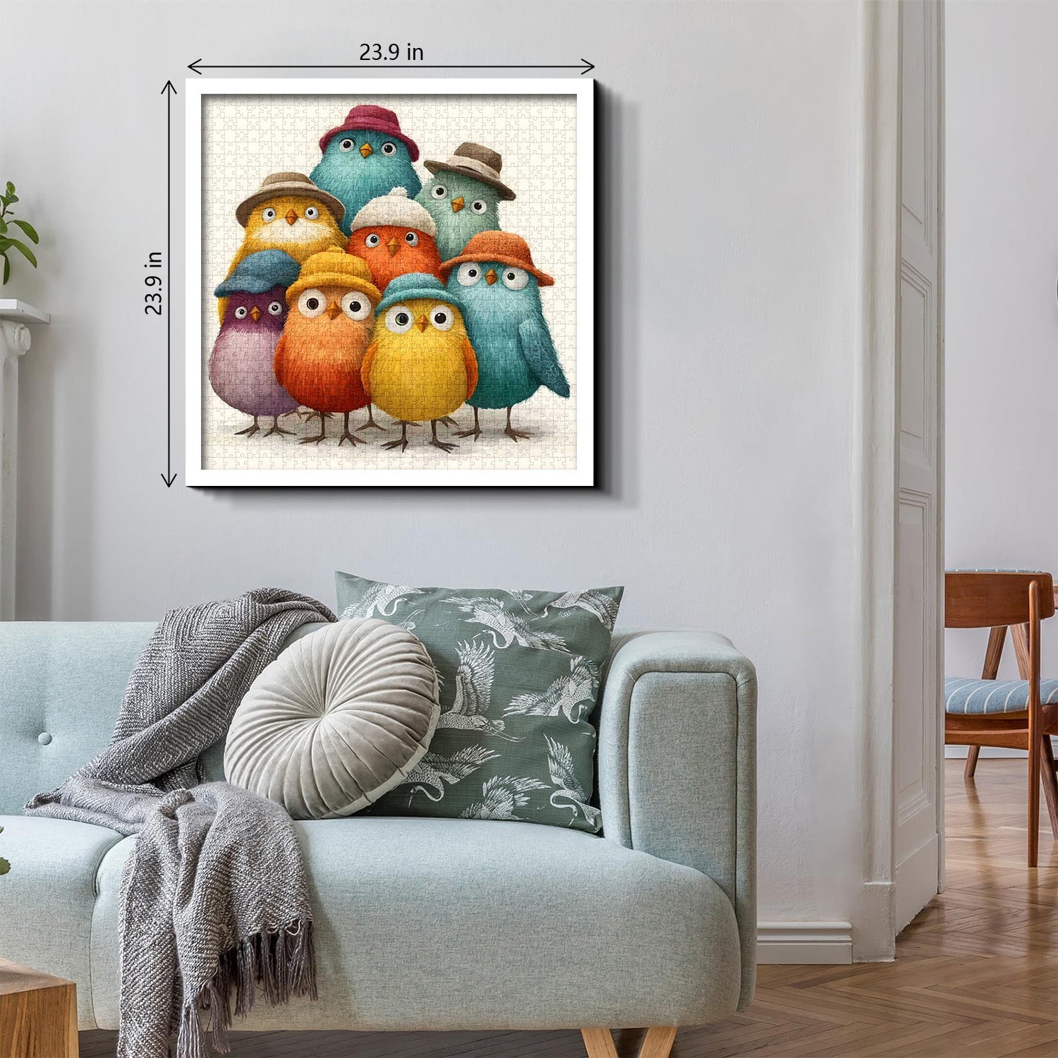 Funny Hat Birds Jigsaw Puzzle 1000 Pieces