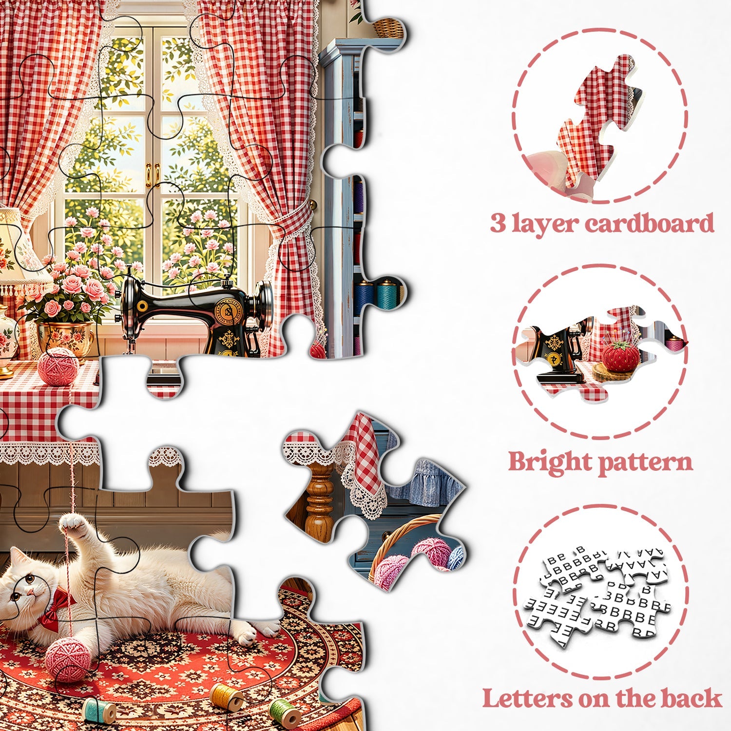 Sewing Cottage Jigsaw Puzzle 1000 Piece