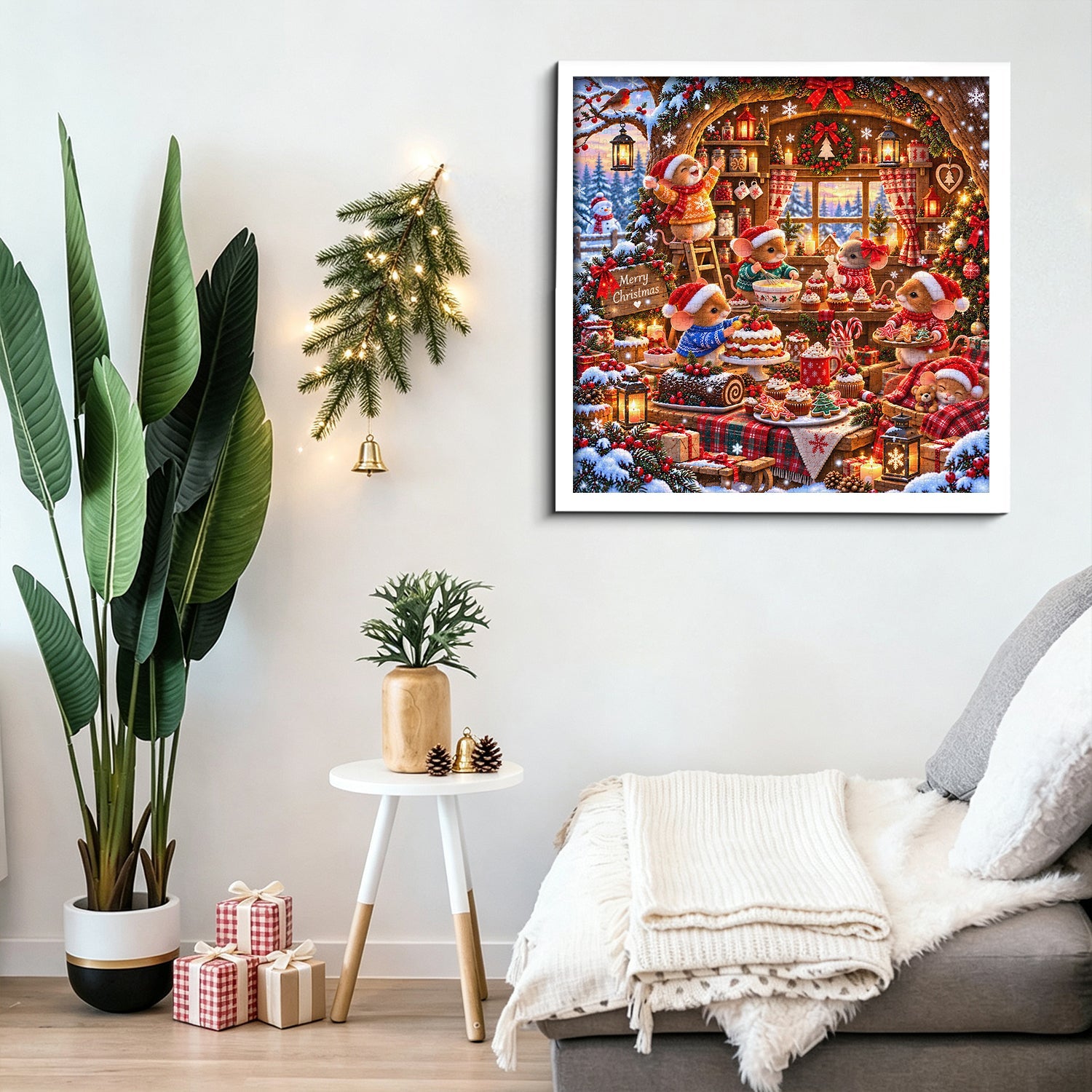 Christmas Mice Bakery Jigsaw Puzzle 1000 Pieces