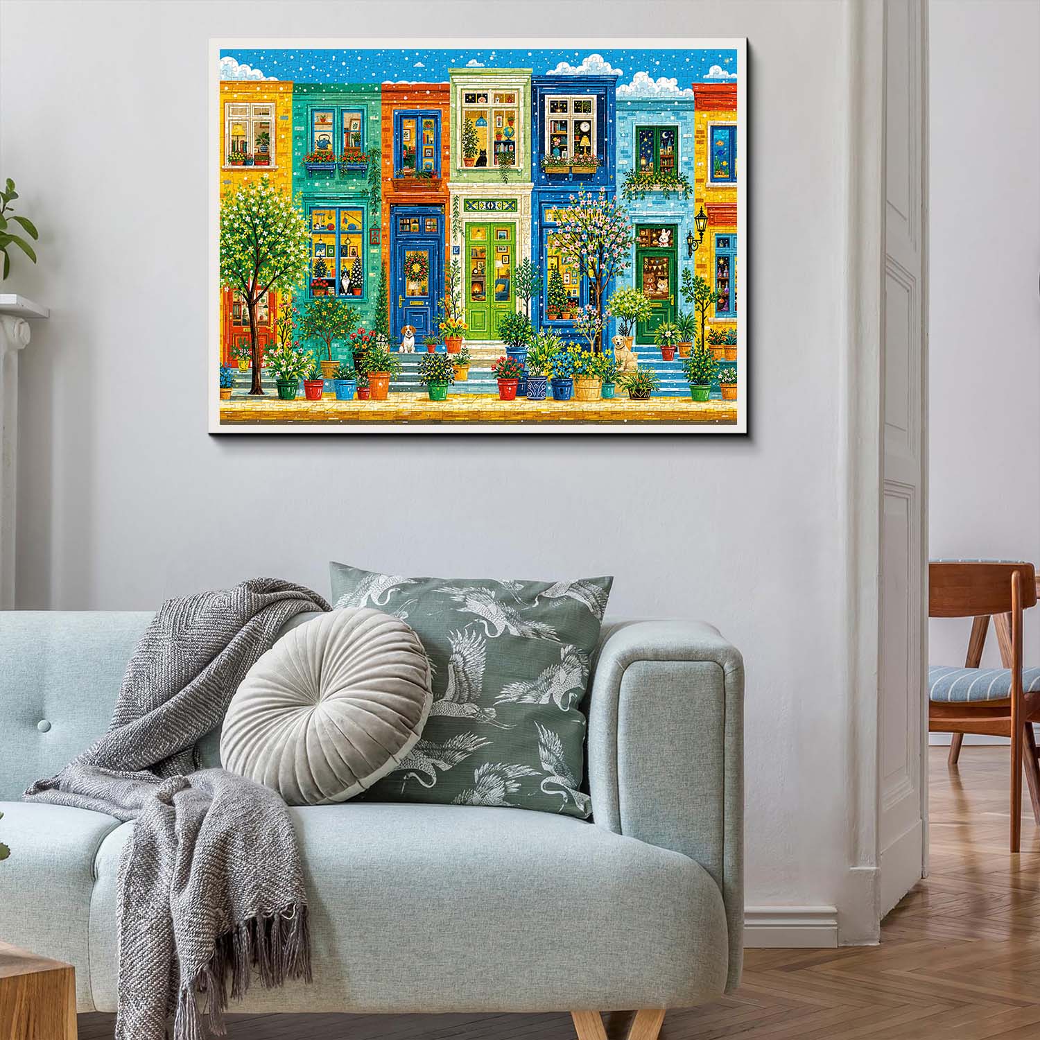 Colorful Street Realm Jigsaw Puzzle 1000 Piece