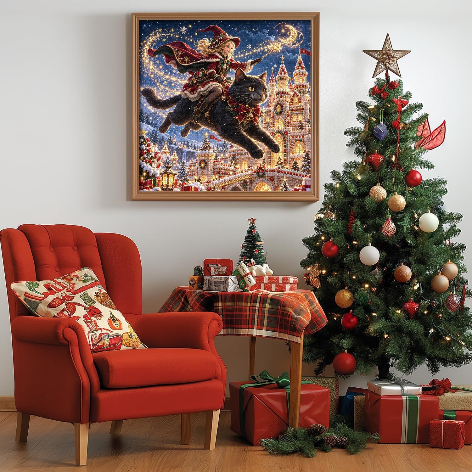 Cat’s Christmas Flight Jigsaw Puzzle 1000 Piece