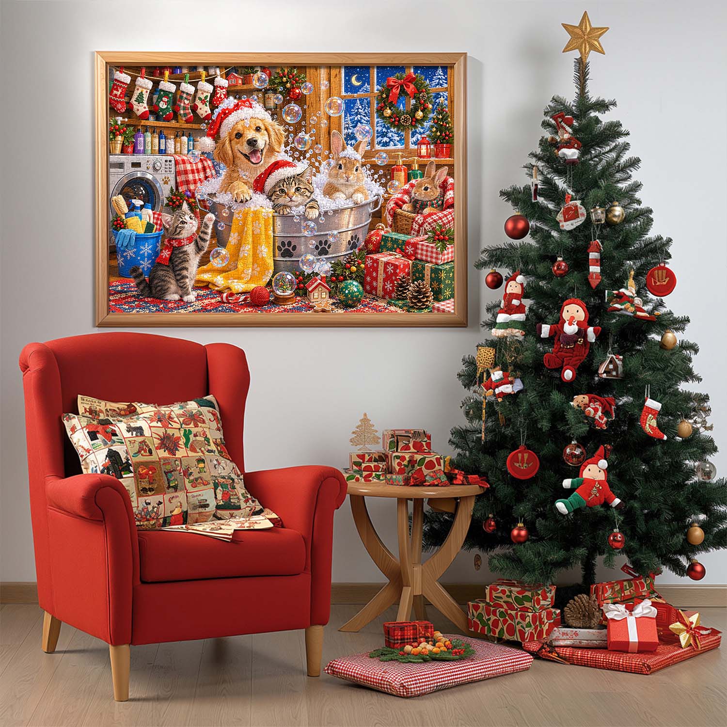Pet Holiday Jigsaw Puzzle 1000 Piece