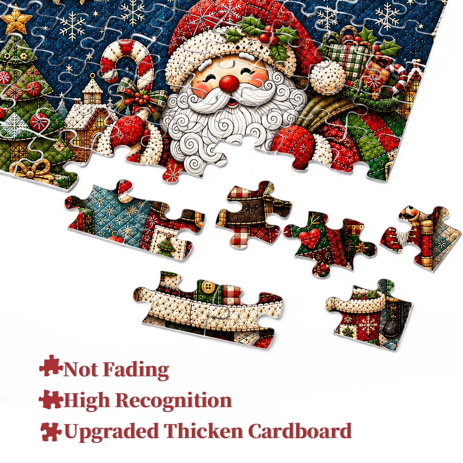 Quilted Christmas Joy Jigsaw Puzzle 1000 Pieces