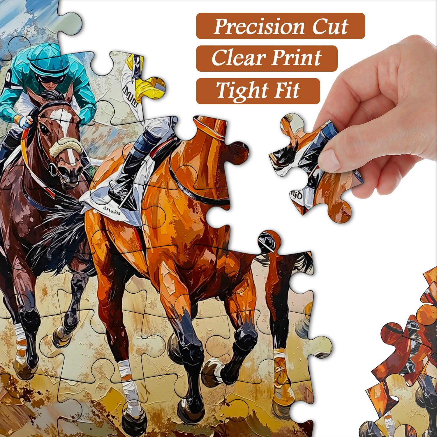 Race Horses Art Jigsaw Puzzle 1000 Piece