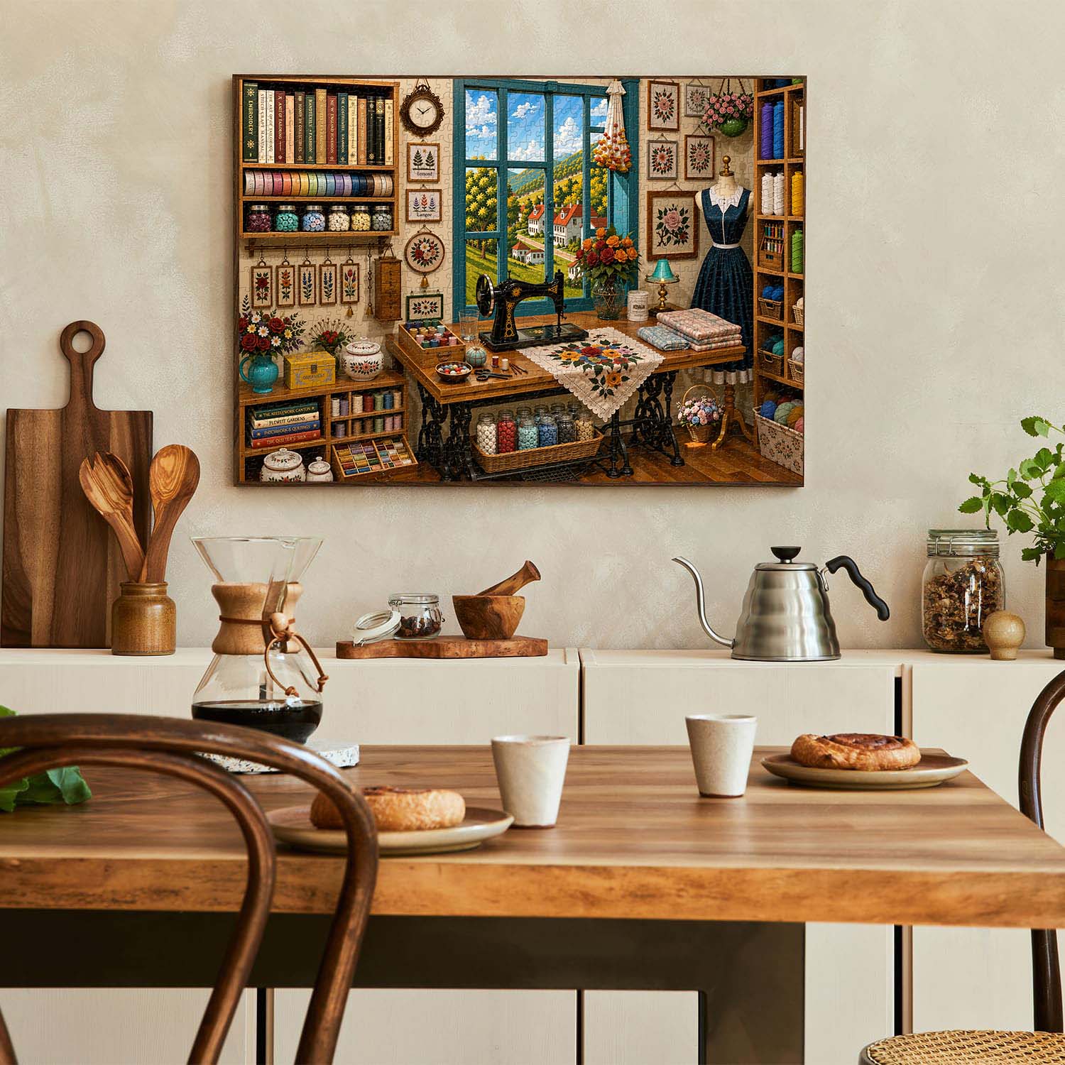 Cozy Sewing Room Jigsaw Puzzle 1000 Piece