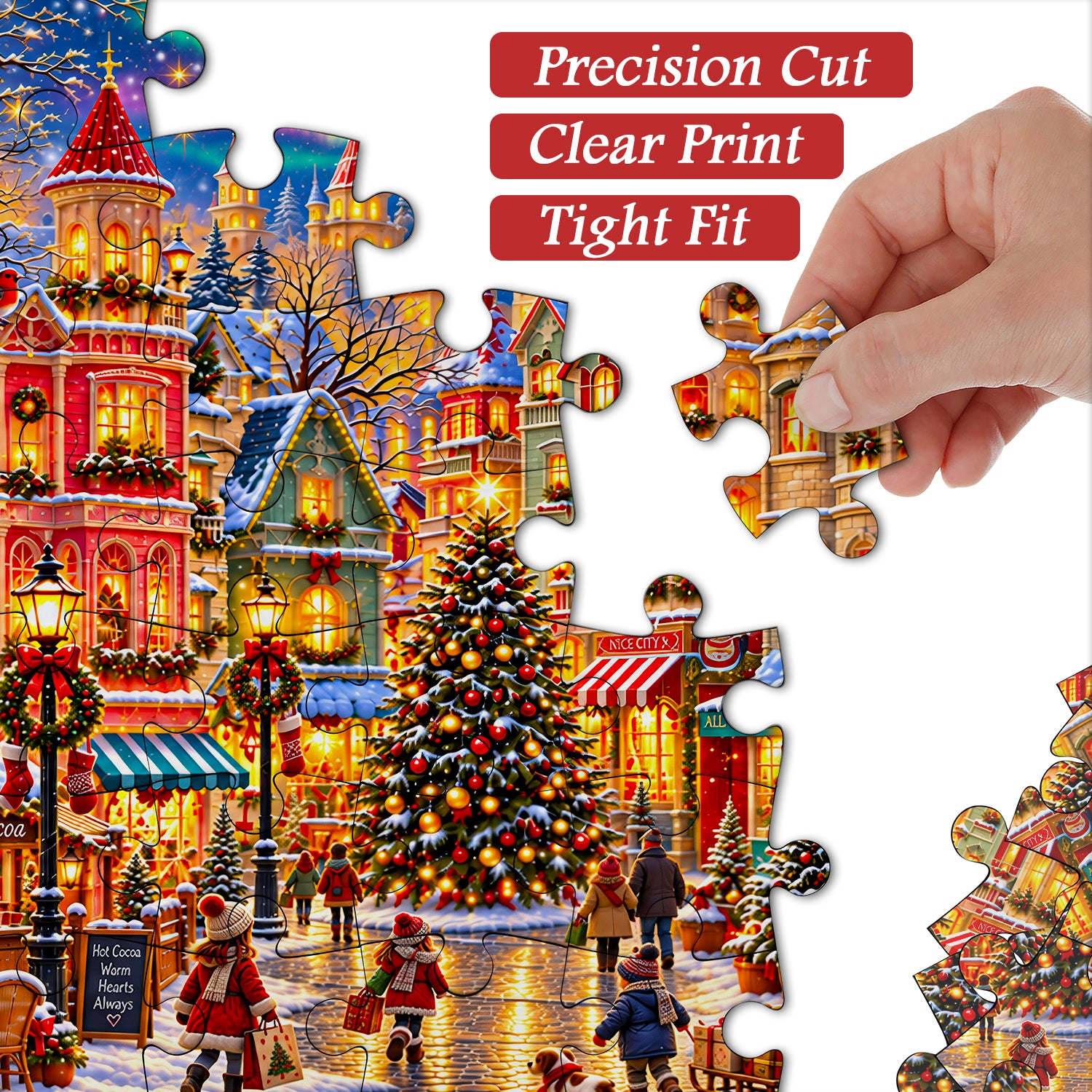 Aurora Holiday Village Jigsaw Puzzle 1000 Pieces
